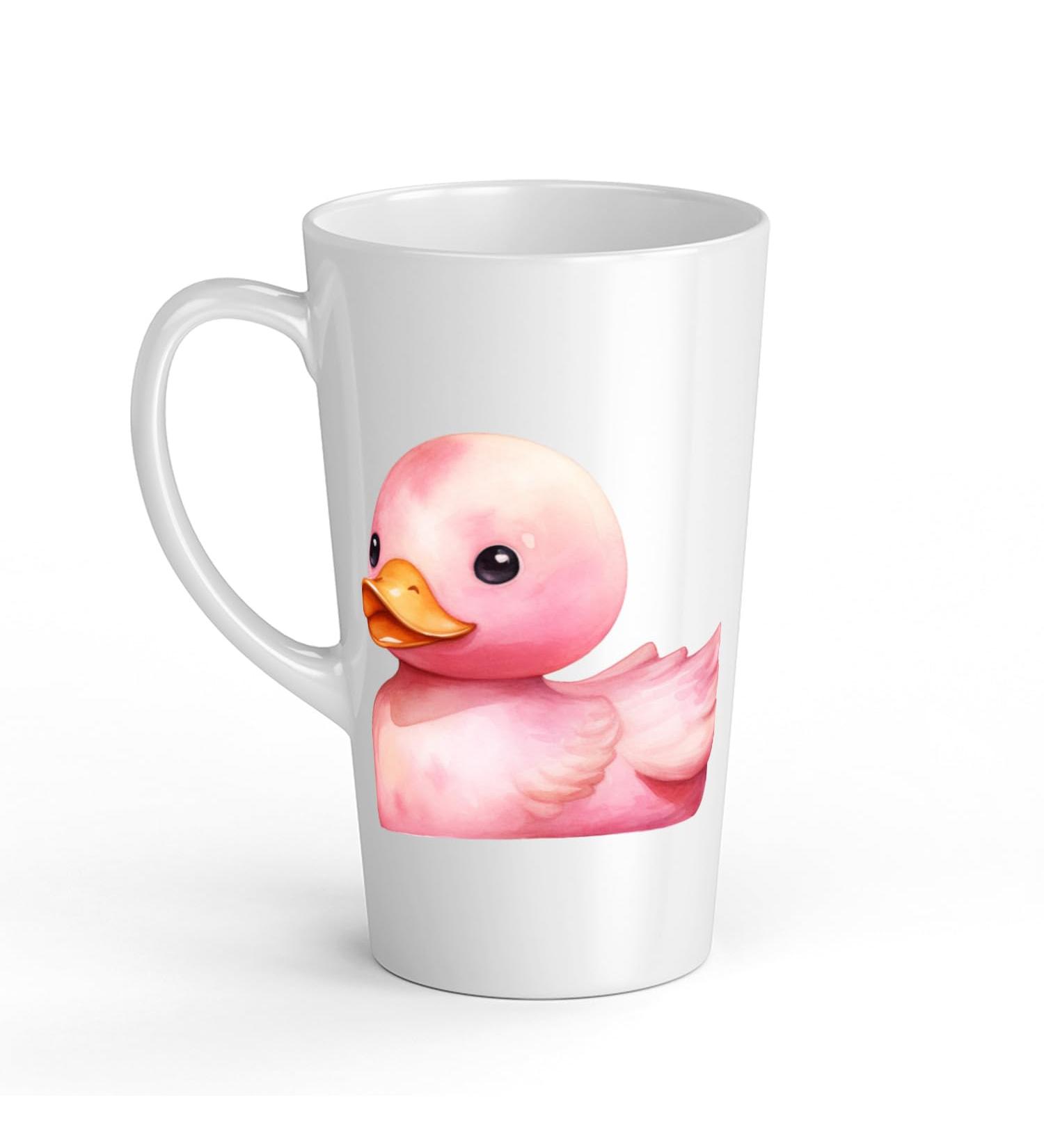 White Ceramic Kids Canard Mug - Large 483 ml Perfect for Hot Chocolate or Milk Fun and Easy to Use