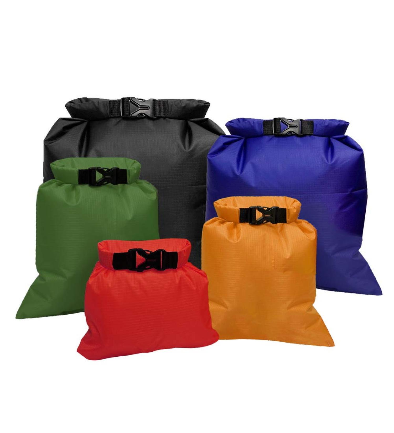 Pimoys 5 Pack Multicolour Waterproof Dry Sacks Lightweight Outdoor Dry Bags Ultimate Dry Bags for Rafting Boating Camping (1.5L 2.5L 3.5L 4.5L 6L) - Buy Online on SooperMarket.com