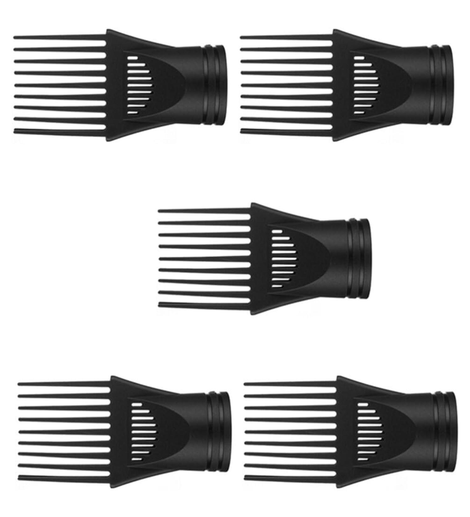 Healeved Blow Dryer Comb Attachment 5pcs Blow Dryer Pick Attachment Hairdressing Wind Blow Cover Comb Attachment Nozzle Hair Dryer Drying Flat Nozzle Styling Tool - Buy Online on SooperMarket.com