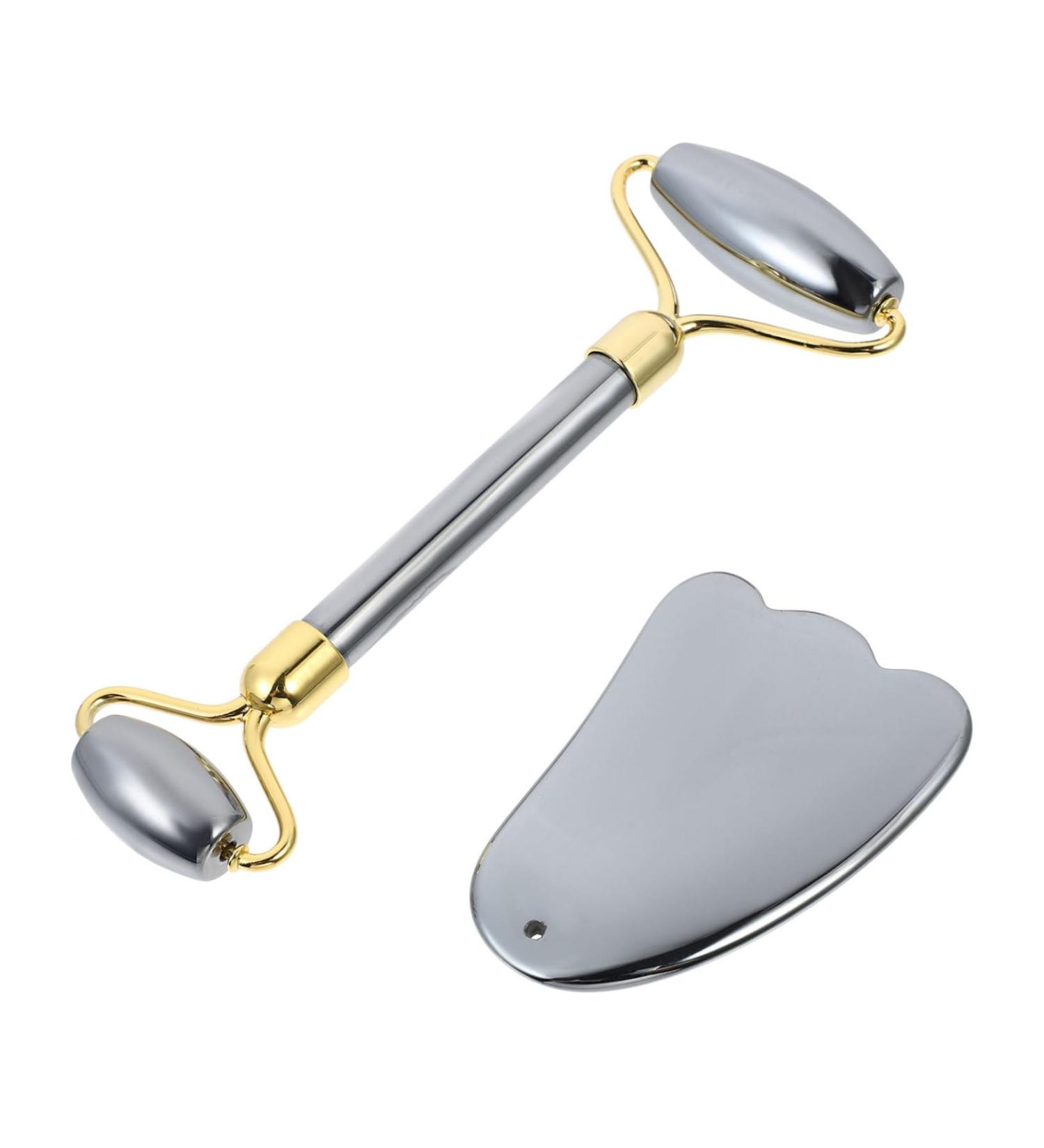 Housoutil Scraping Board Set - Gua Sha Massage Tool Facial Roller & Neck Massager for Skin Care - International Shipping Available - Buy Online on SooperMarket.com