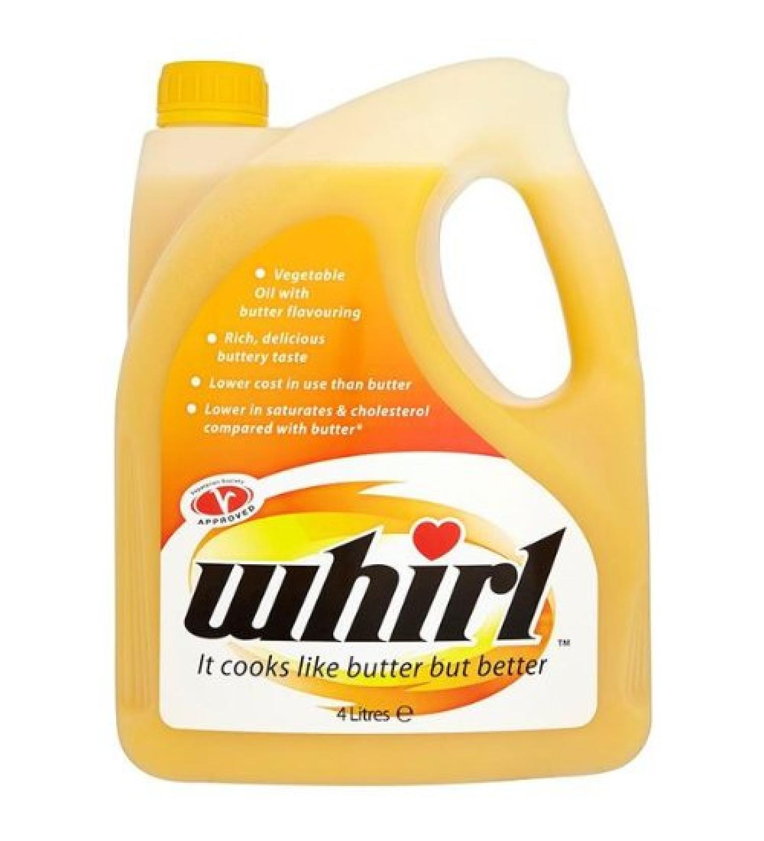 Whirl Vegetable Oil Butter Flavour 1X4LTR