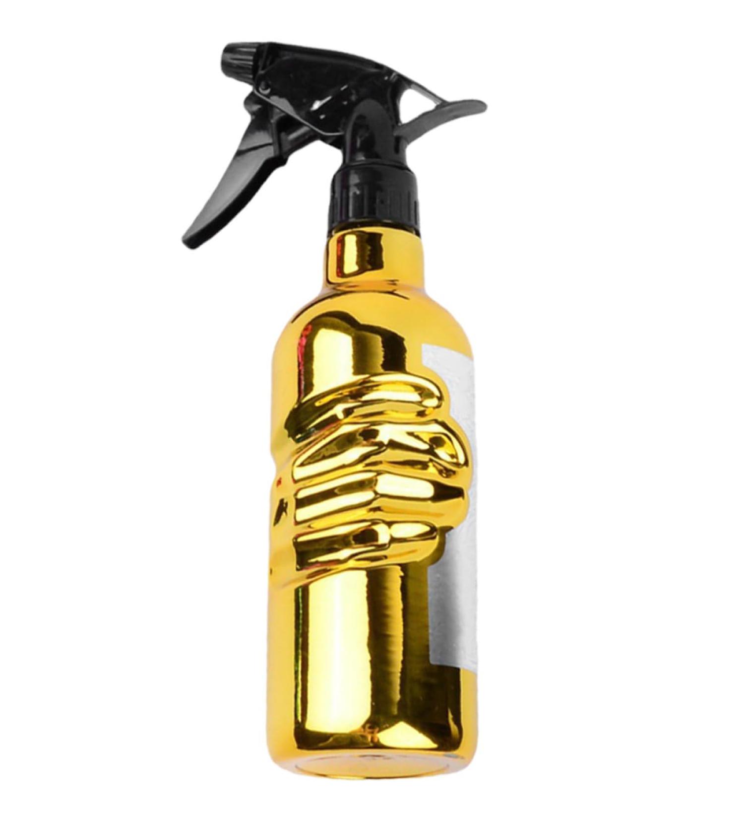 Amosfun Hair Salon Spray Bottle Barbershop Spray Bottle Refillable Spray Bottle Hairdressing Spray Bottle Travel Sprayer Container Makeup Spray Bottle Fine Mist Dispenser Plastic 23.5x6cm Golden - Buy Online on SooperMarket.com