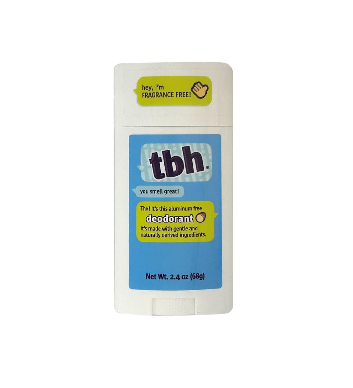 TBH Kids Unscented Deodorant - Natural, Aluminum-Free - Made in USA - 2oz (1 Pack) - Boys and Girls - Buy Online on SooperMarket.com
