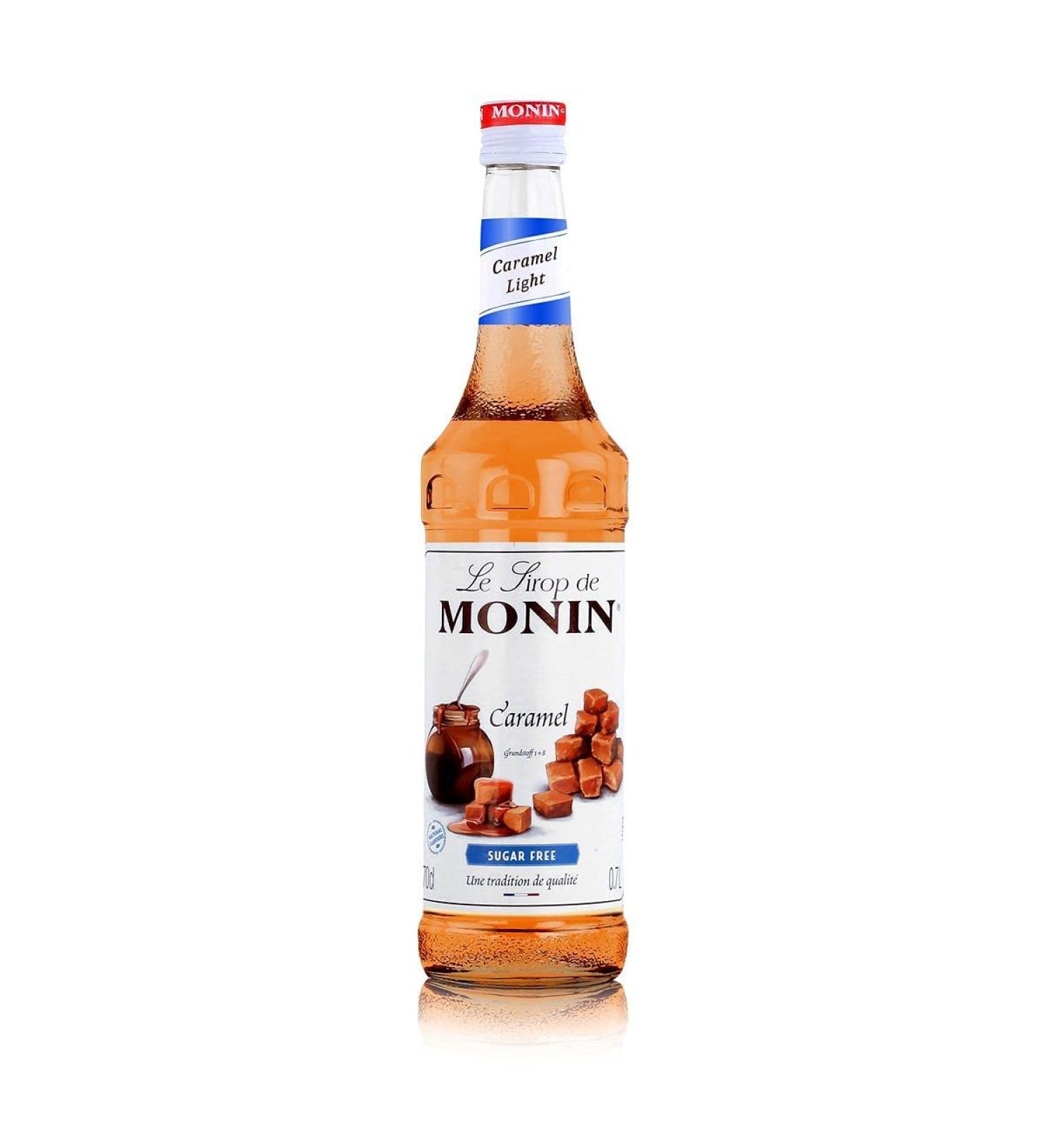 Monin Caramel Light Sugar-Free Syrup 700ml - Premium Flavor for Drinks | Buy Online Worldwide - Buy Online on SooperMarket.com