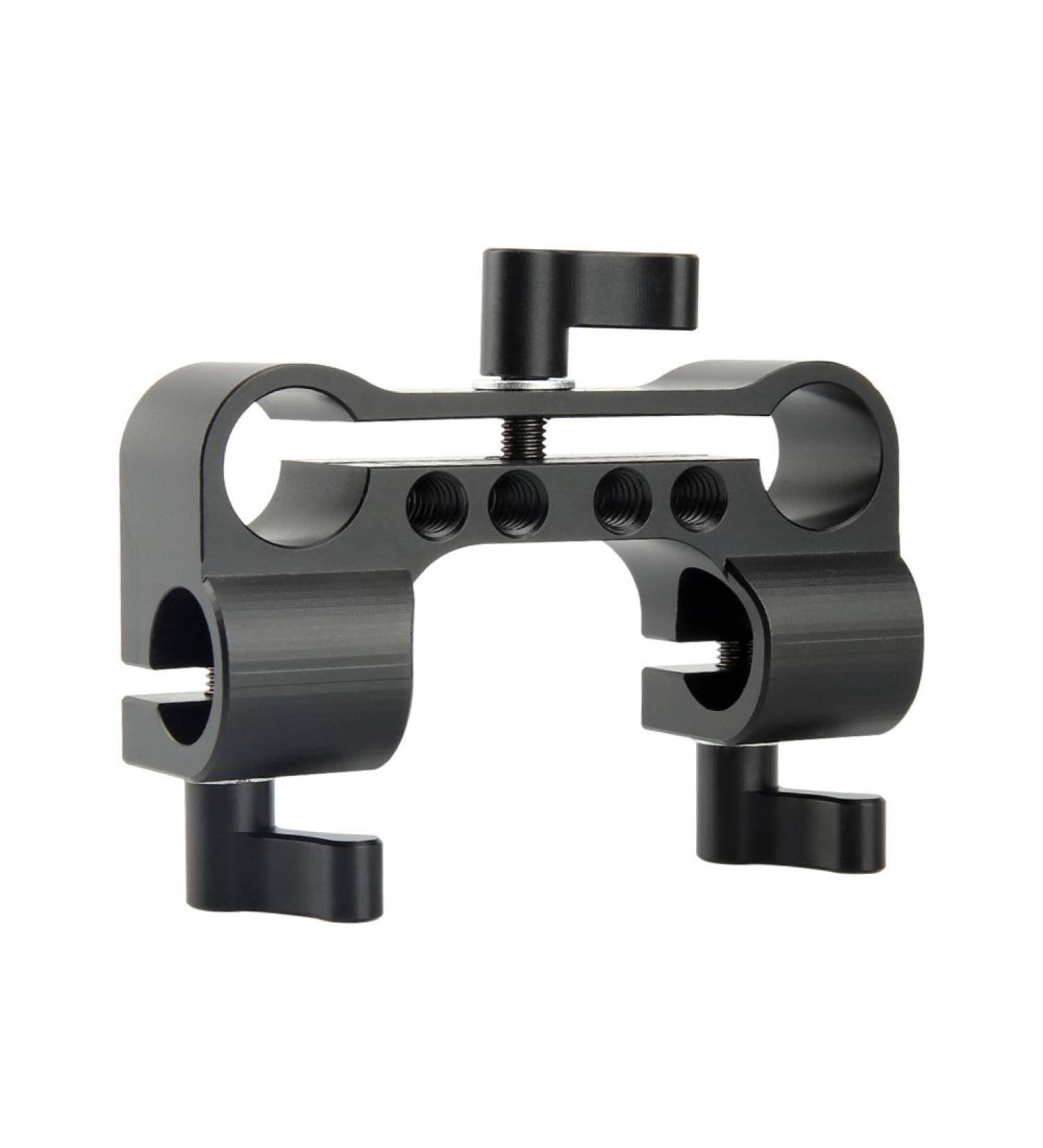 NICEYRIG 90 Degree Right Angle Rail Block Dual Rod Clamp for Video Camera Shoulder Support System - Buy Online on SooperMarket.com