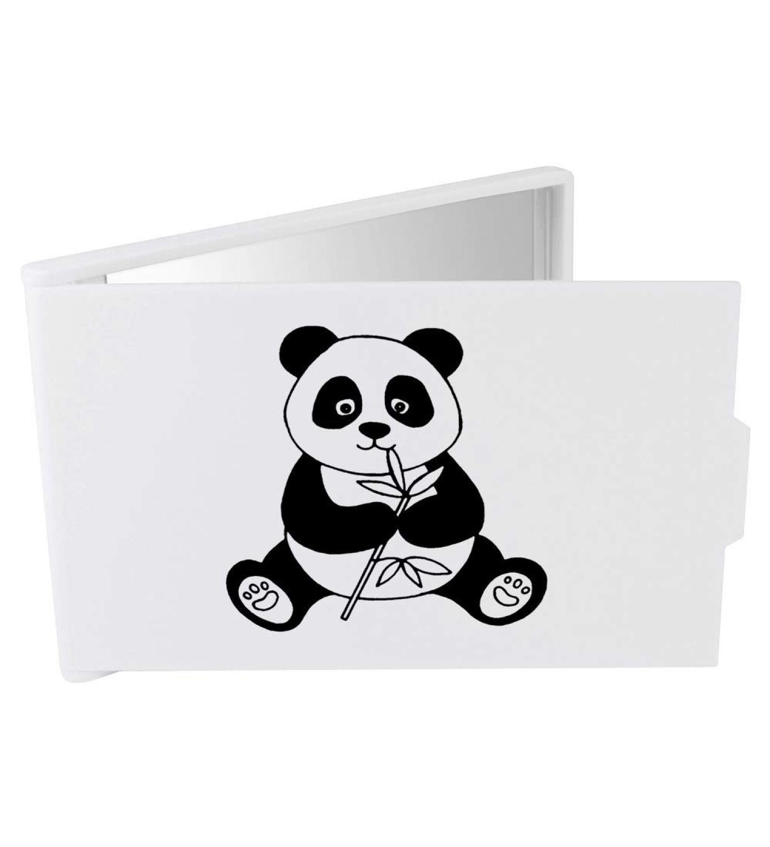 Azeeda 'Panda Eating' Compact/Travel/Pocket Makeup Mirror (CM00001540)