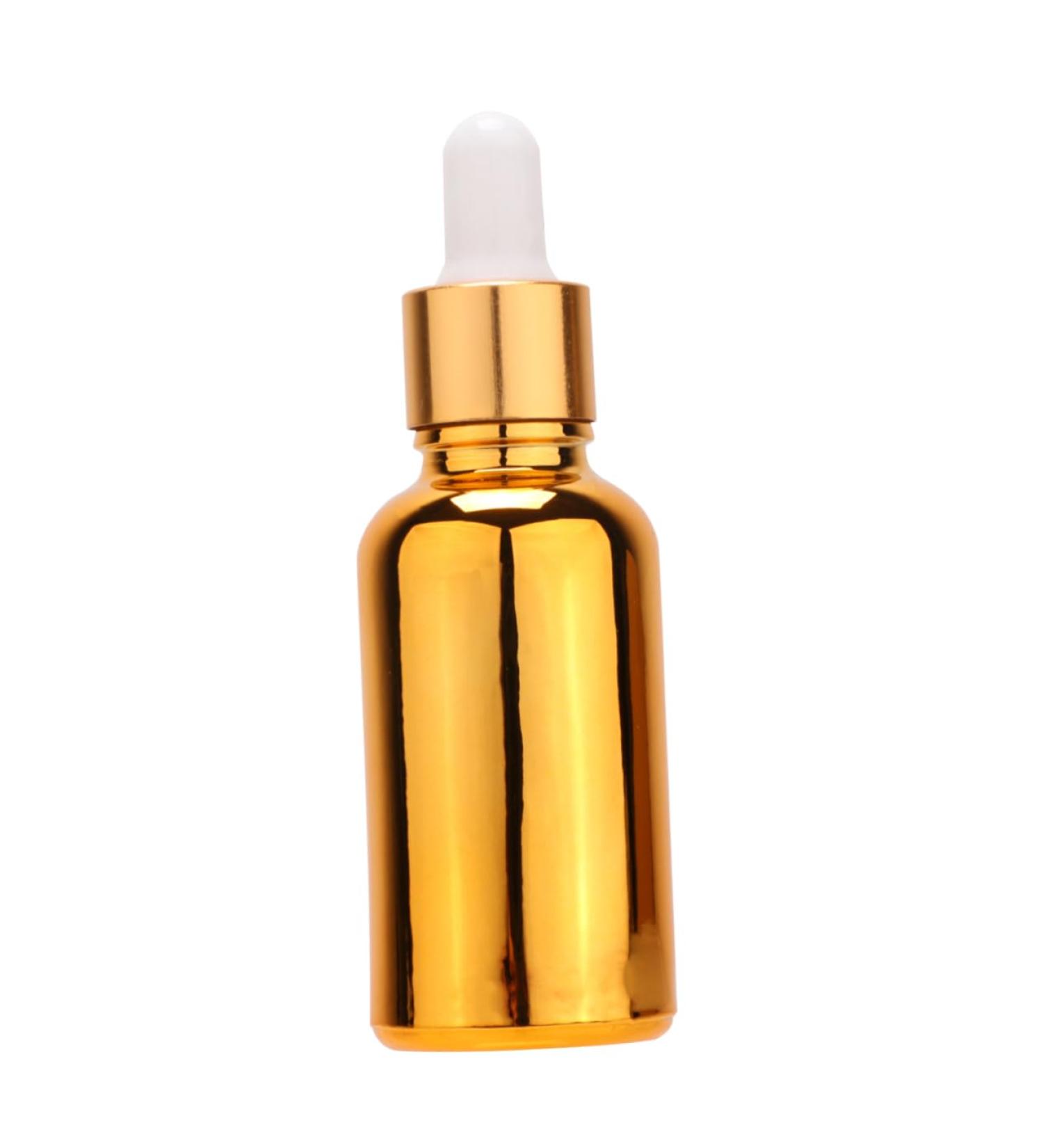 Gogogmee 1pc Essential Oil Dropper Bottle Perfume Drop Bottle Refillable Bottle Medical Dropper Bottle Essential Oil Perfume Refillable Drop Bottle Essential Oil Bottle Lab Pipette Bottle 9.4x2.8cm Golden - Buy Online on SooperMarket.com