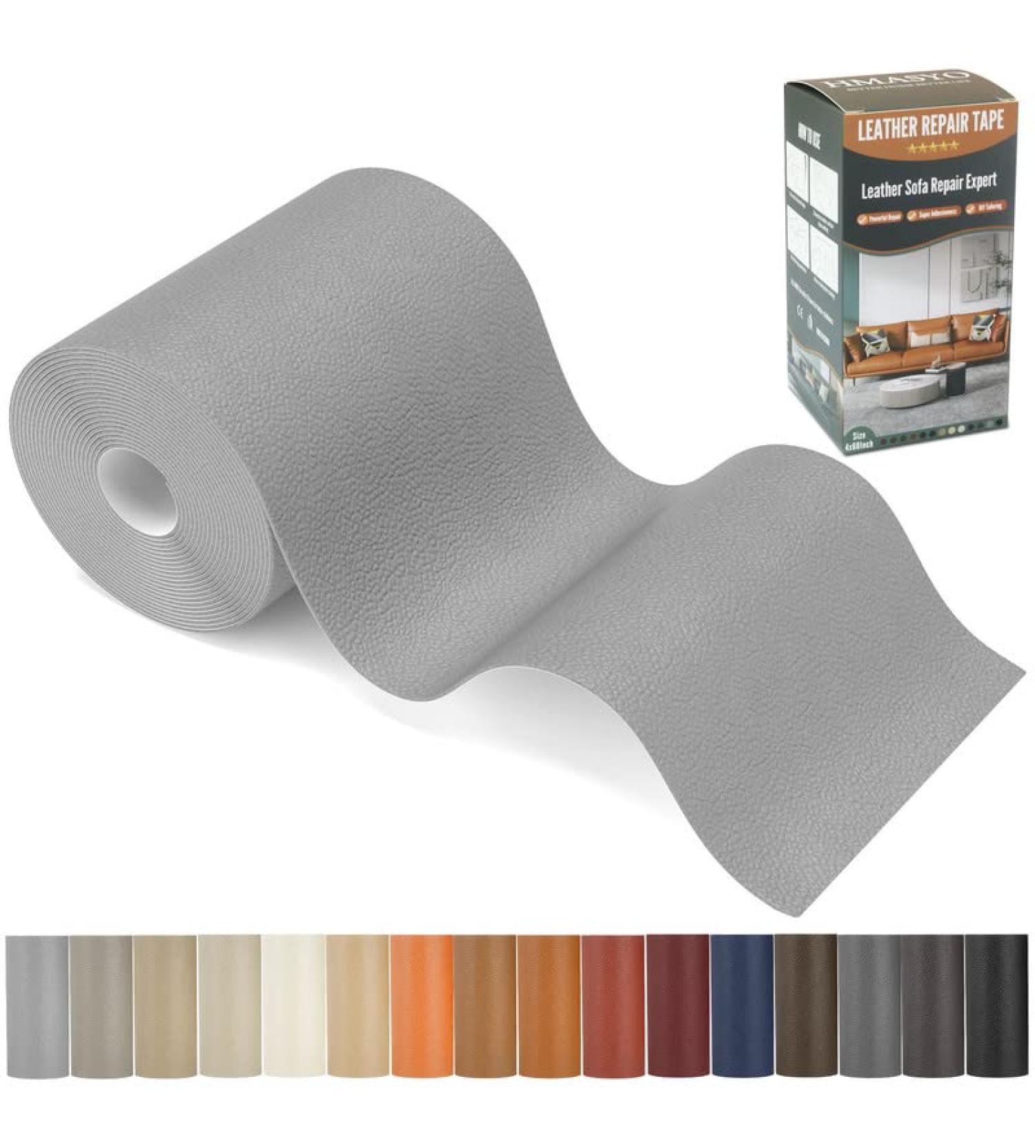 HMASYO Leather Repair Patch  4 60 Strong Self-Adhesive Leather Tape for Sofas Couch Car Seats Handbags Jacket Holes  and Tears Patches First Aid Patch Fixing Leather Light Gray - Buy Online on SooperMarket.com