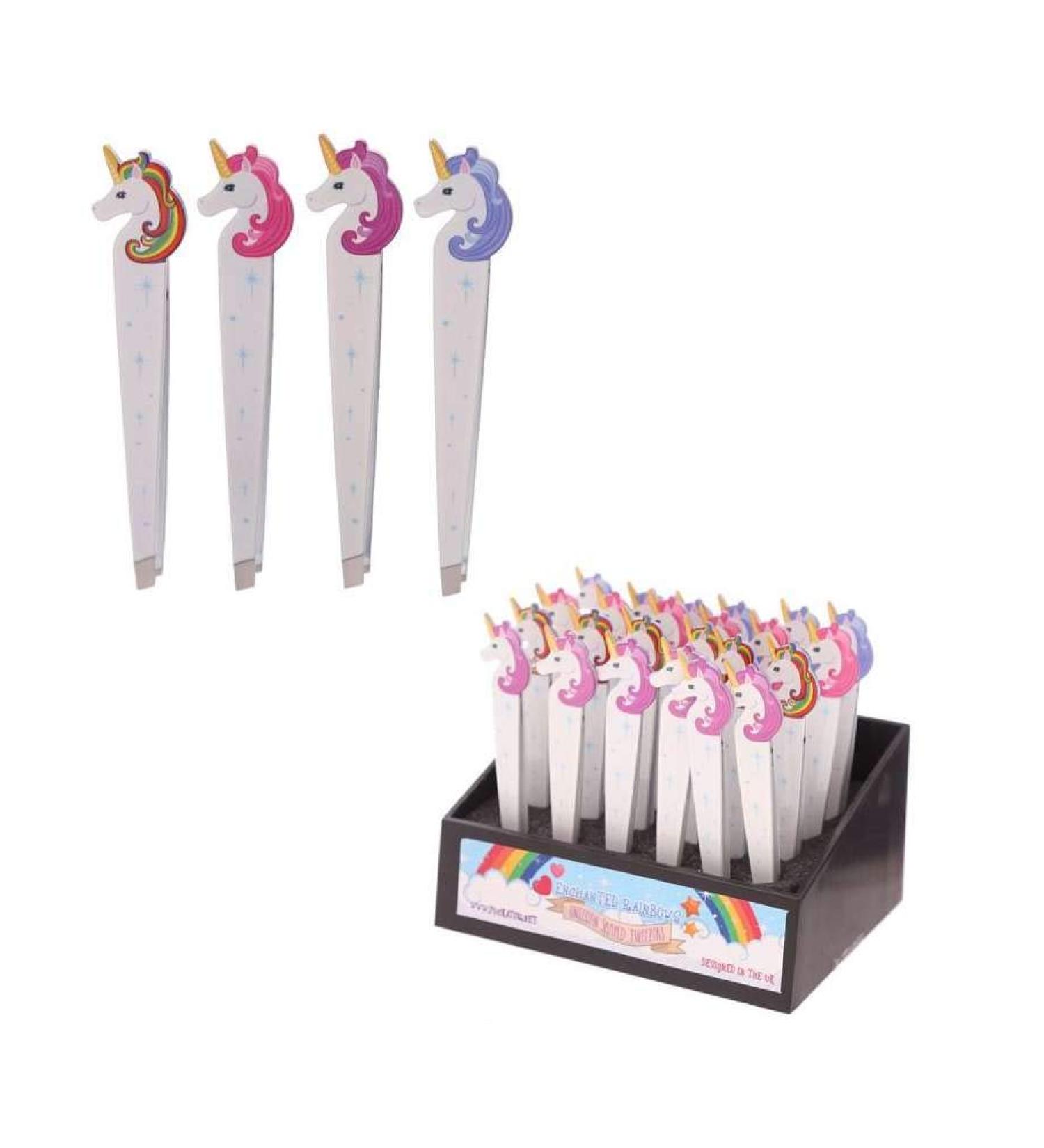 Rainbow Unicorn Metal Tweezers - Precision Eyebrow & Facial Hair Removal Tool - Buy Online on SooperMarket.com