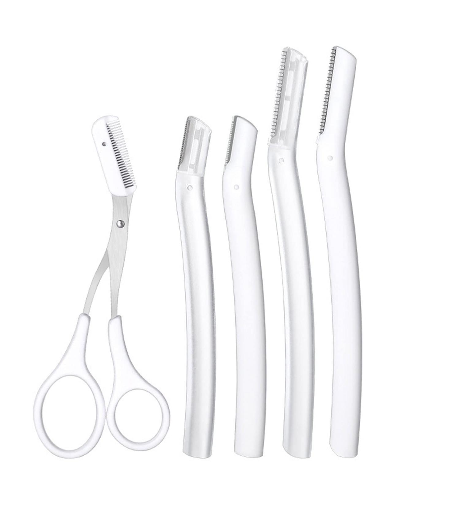Buy 5-in-1 Eyebrow Trimmer Kit | Eyebrow Scissors Facial Razors & Shaping Tools - Perfect for Women Fast International Shipping - Buy Online on SooperMarket.com