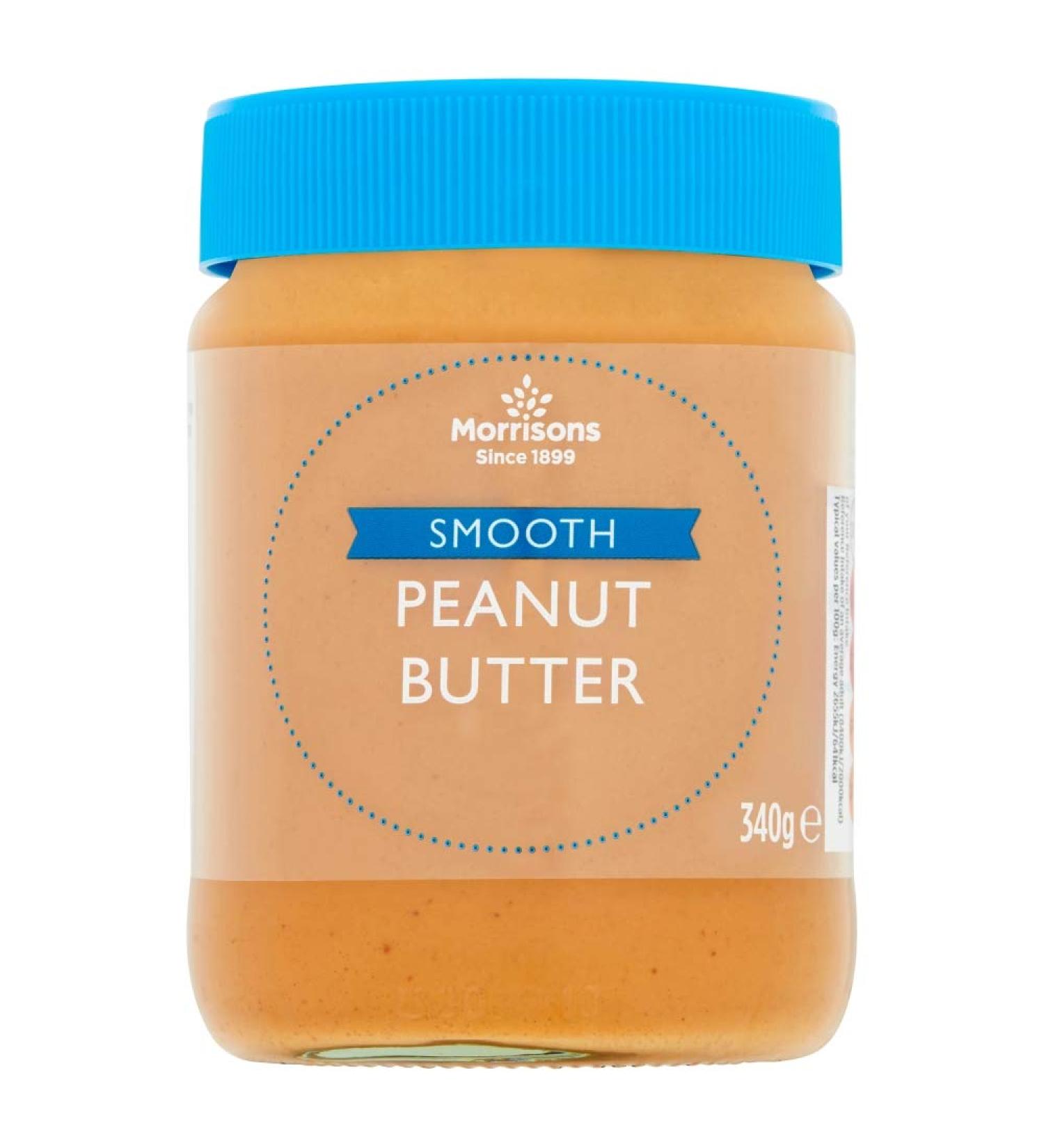 Morrisons Smooth Peanut Butter 340g - Buy Online on SooperMarket.com