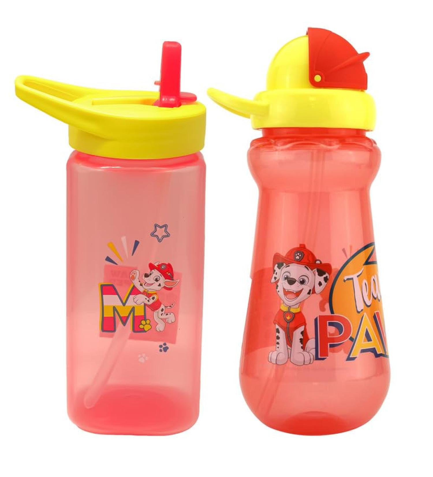 Hovuk 2Pcs Paw Patrol Marshall Printed Straw Sippers - BPA Free Water Bottles for Kids 6+ Months - Buy Online on SooperMarket.com