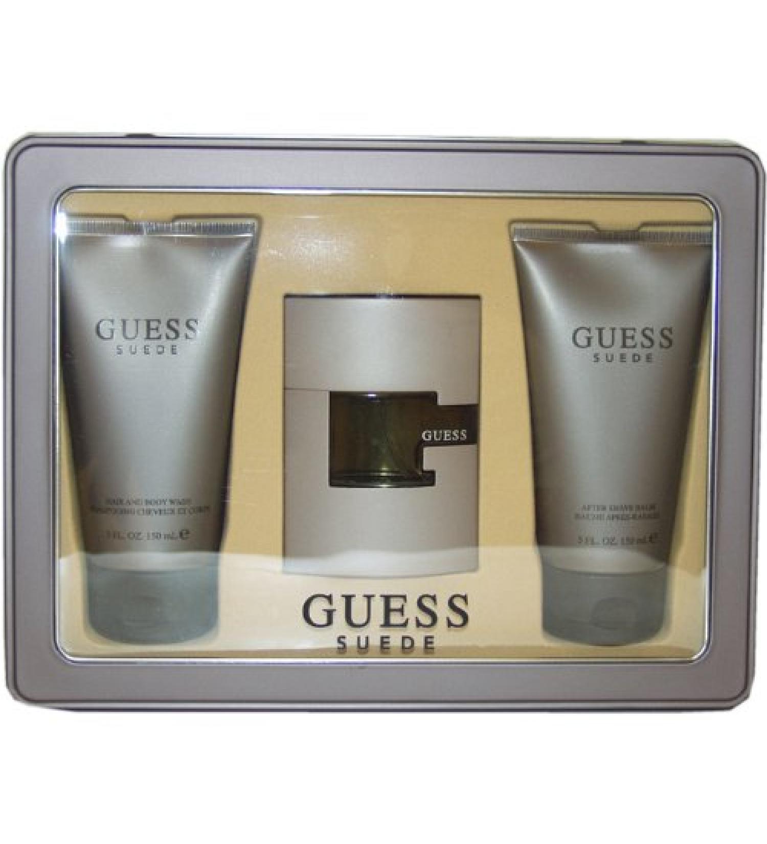 Guess Suede Men Eau-de-toilette Spray Hair and Body Wash After Shave Balm by Guess