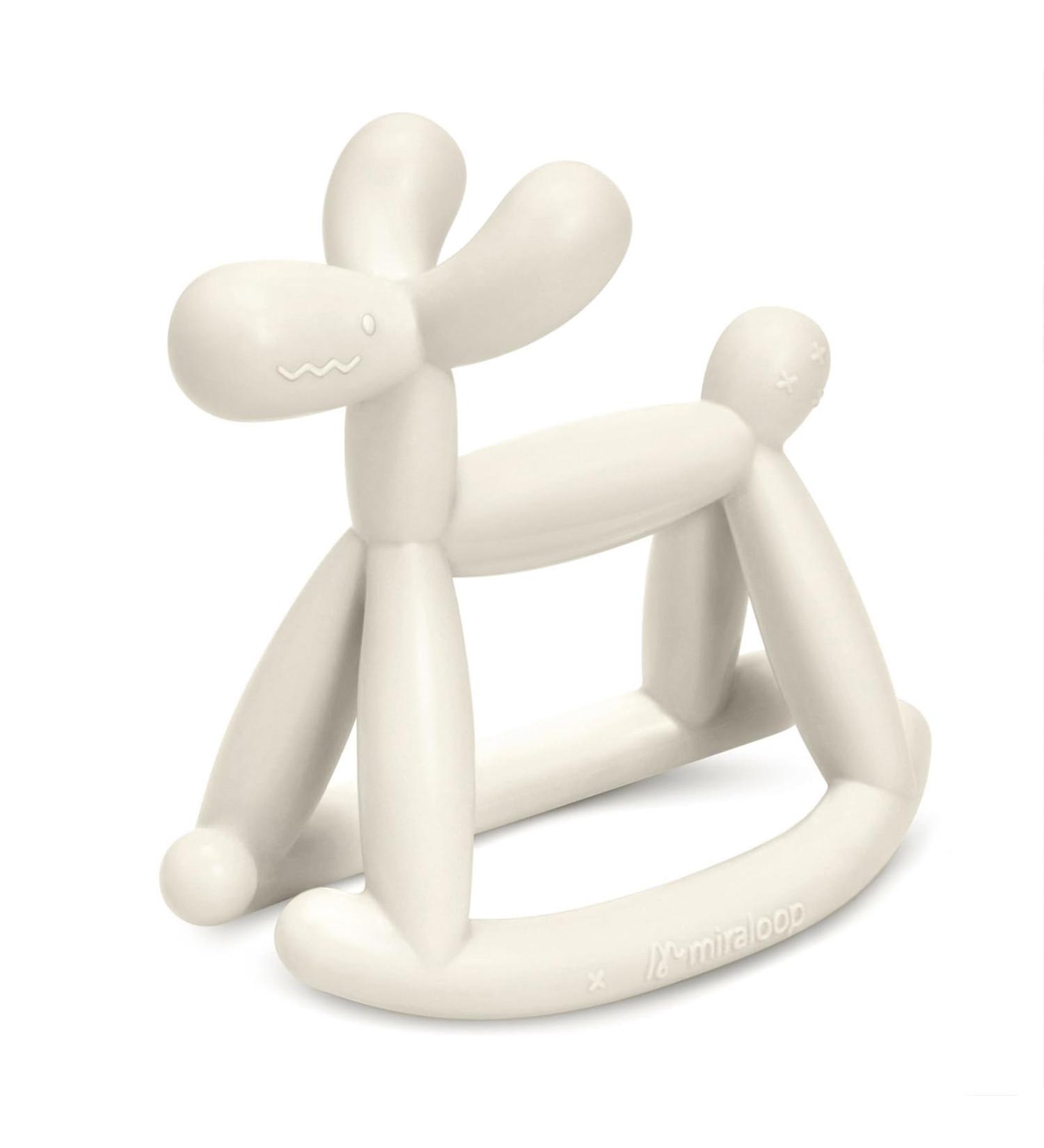 Miraloop Bite Ring for Babies | Jellydog Dental Aid | Food-Safe Silicone Odorless & Safe for Infants 3+ Months - Prevents Suffocation - Buy Online on SooperMarket.com