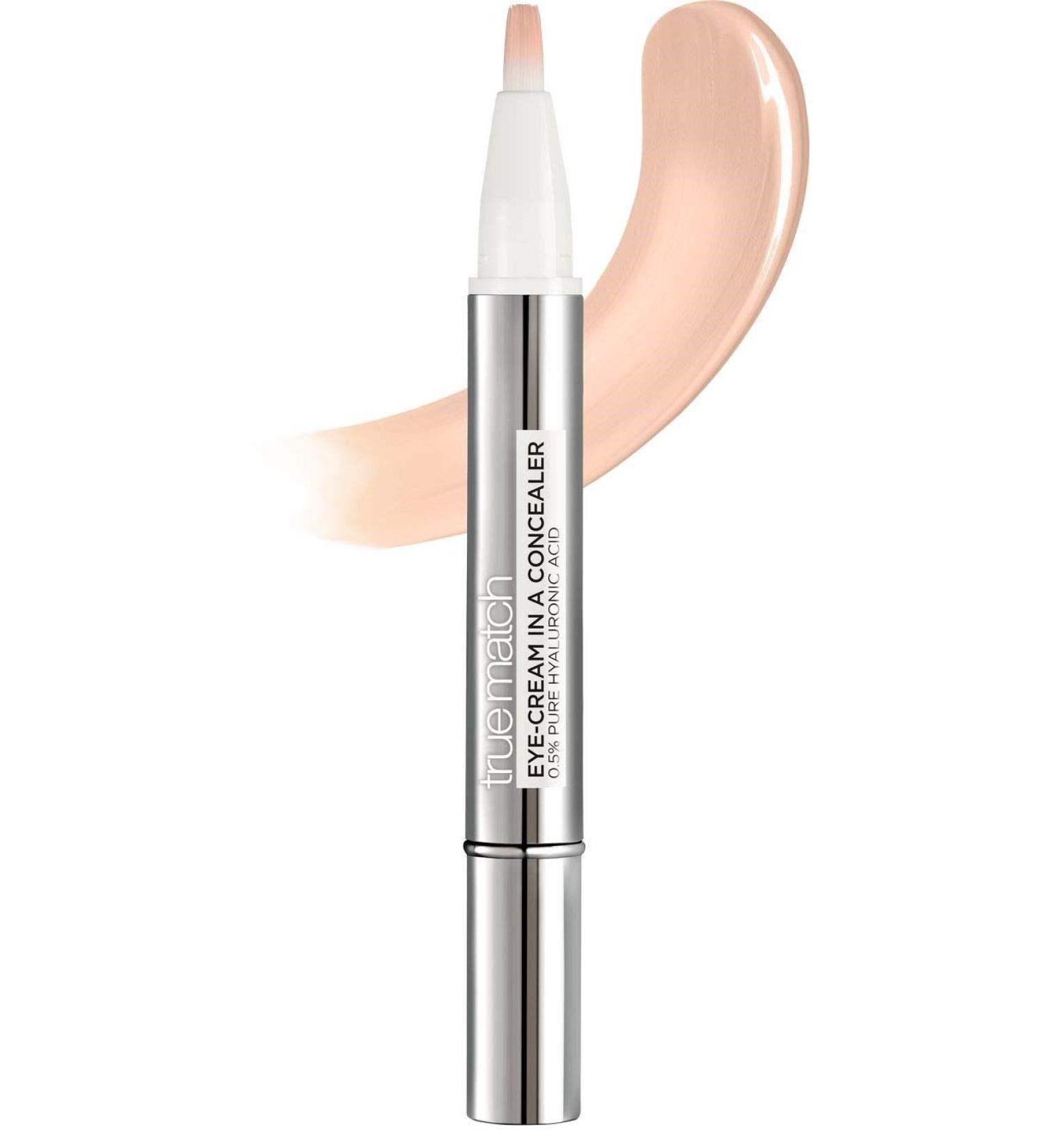 L'Or al Paris Eye Care Concealer with Hyaluronic Acid & Vitamin C - Perfect Match 1-2R Rose Porcelain 2ml | Combat Dark Circles - International Shipping Available - Buy Online on SooperMarket.com