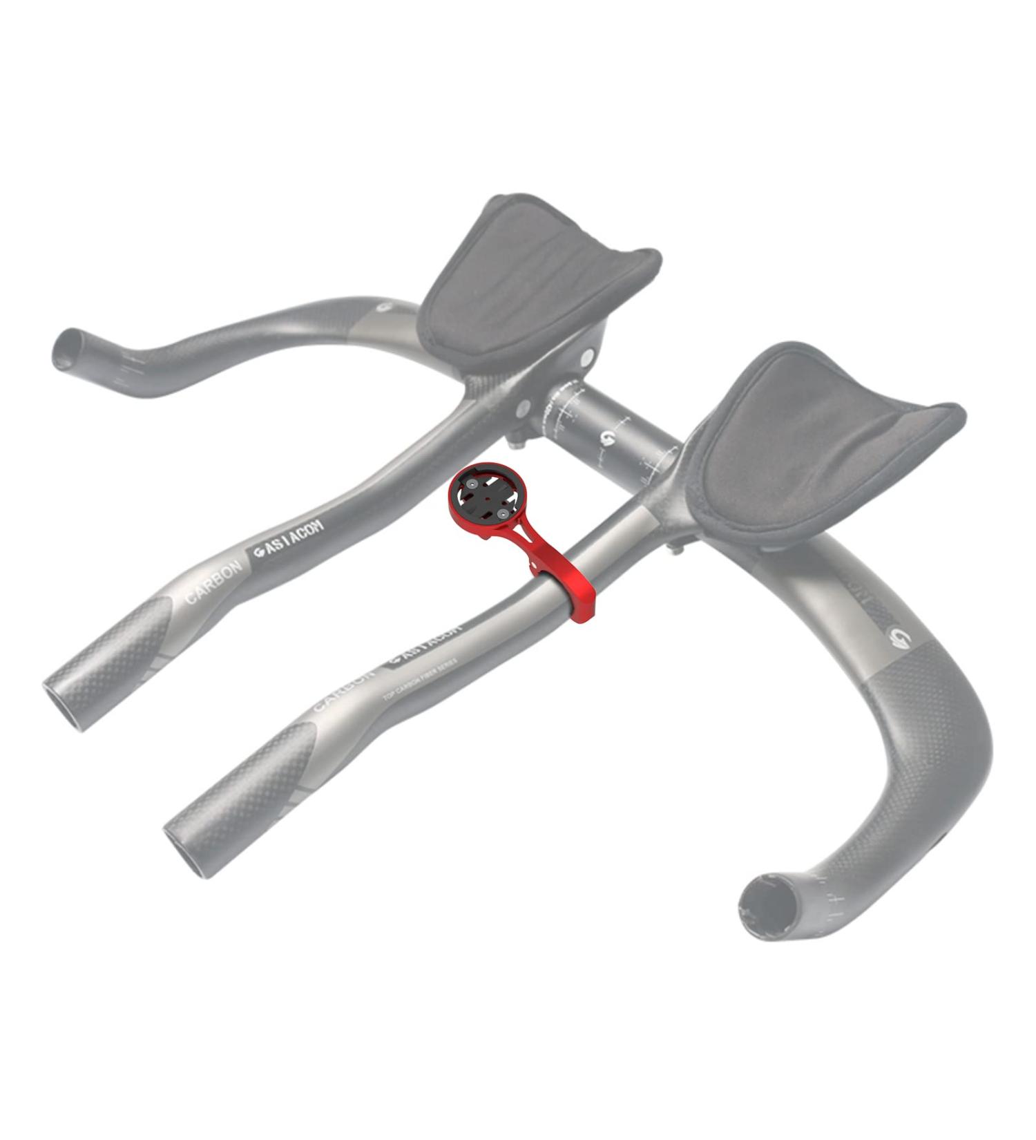 Aero Bars Mount - Garmin Bike Computer Mount for Garmin Edge | Compatible with Wahoo, Bryton, Cateye, GoPro | Red - Buy Online on SooperMarket.com