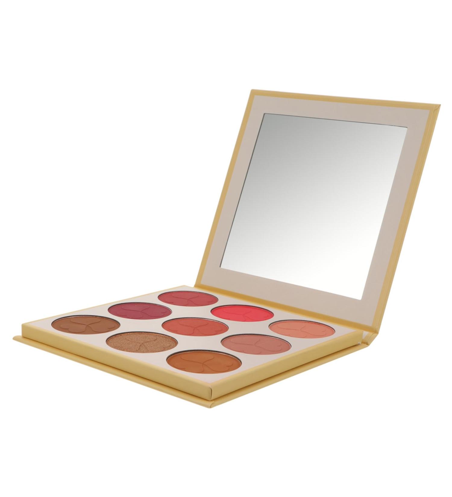 WOONEKY 1pc 9 Loose Powder Makeup Palette 9 Blush Shade Matte Powder Blush Press Powder Makeup Face Blushe - Buy Online on SooperMarket.com