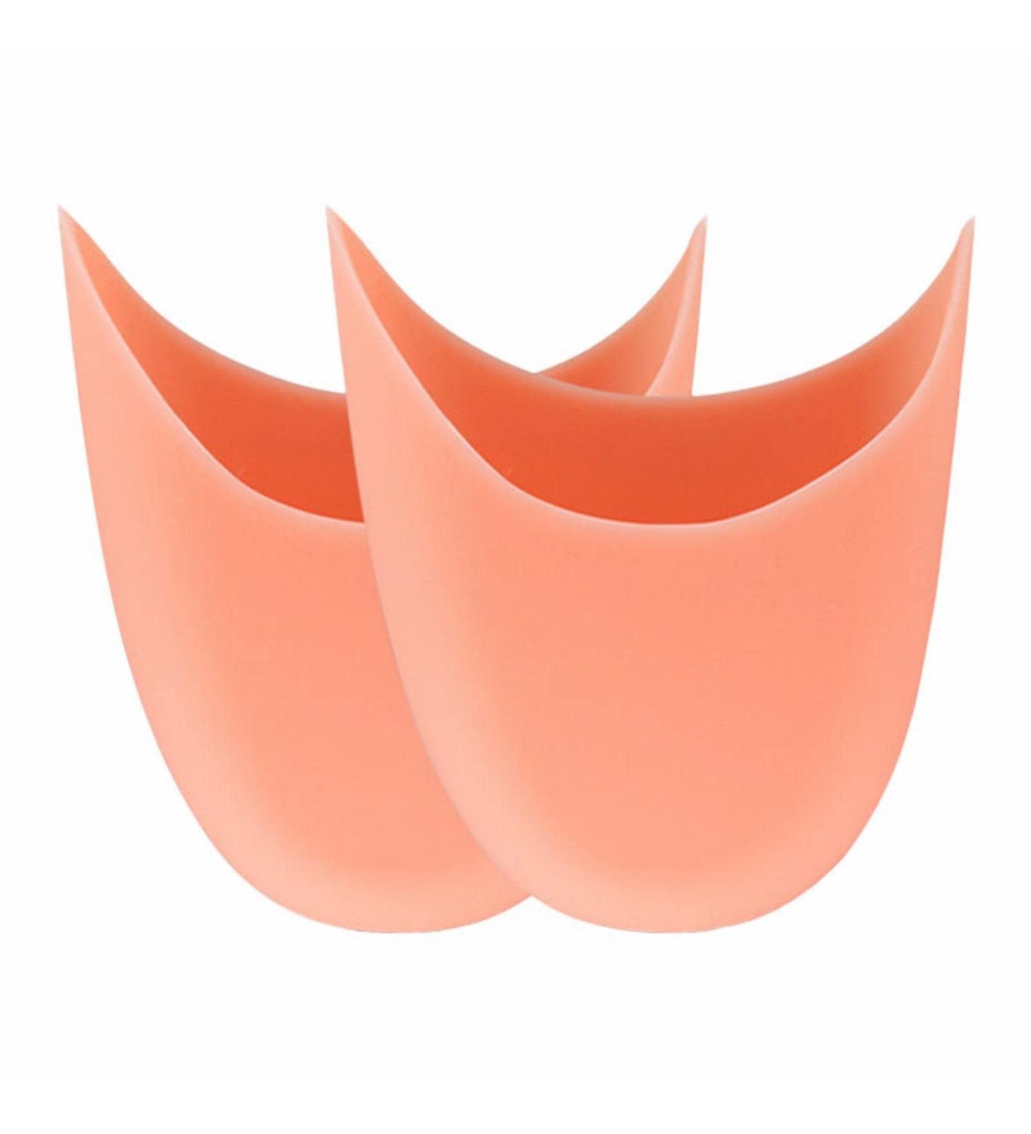 Toe Protectors for Pointe Shoes + Glass Cuticle Pusher - White/Skin Color, Ballet Dance Shoe Toe Pads - Buy Online on SooperMarket.com