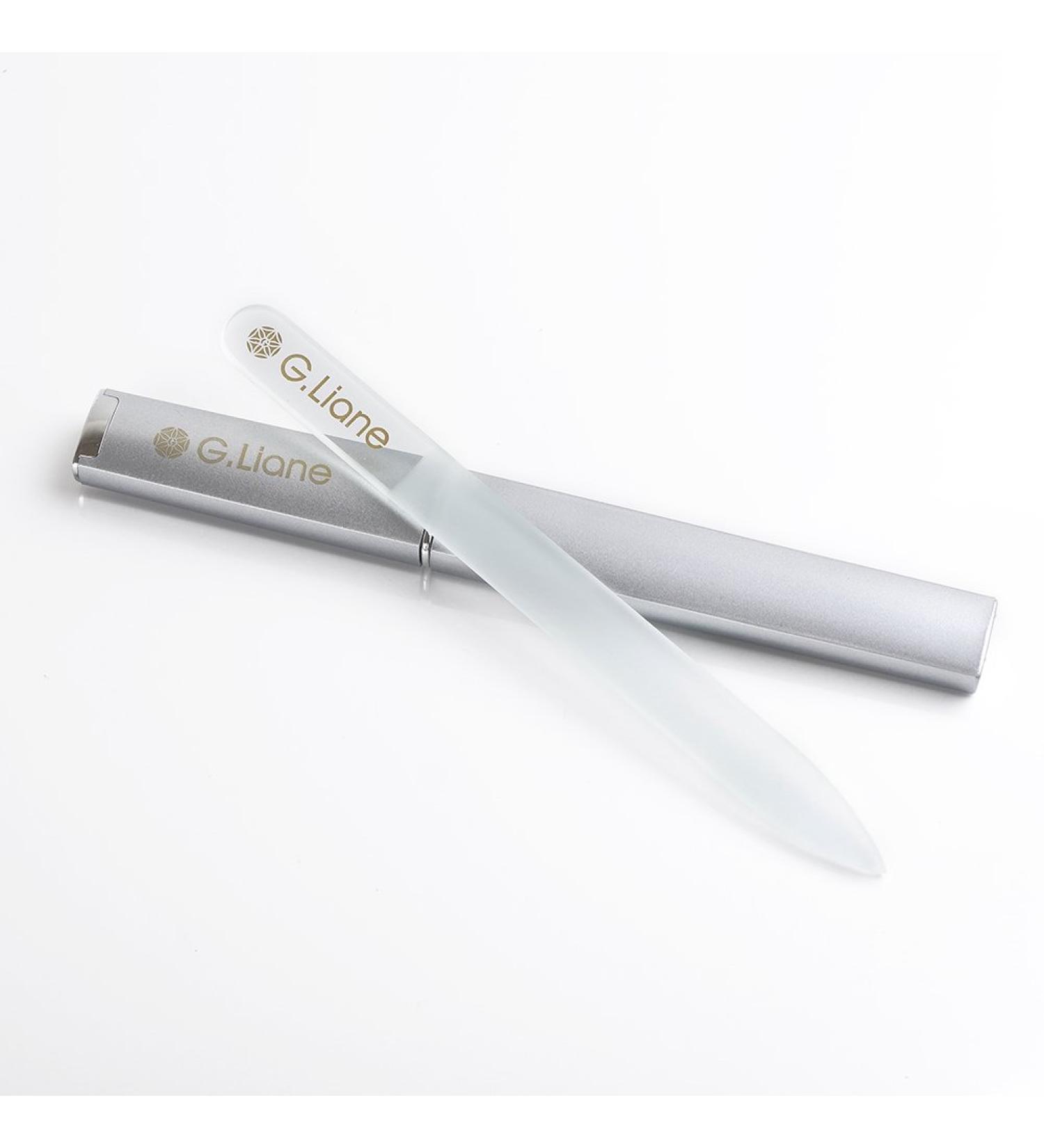 G.Liane Glass Manicure File in Case Shape and Smooth Nail File Tool Nail Care Kit for Beautiful Fingernails Clear Pointed - Buy Online on SooperMarket.com