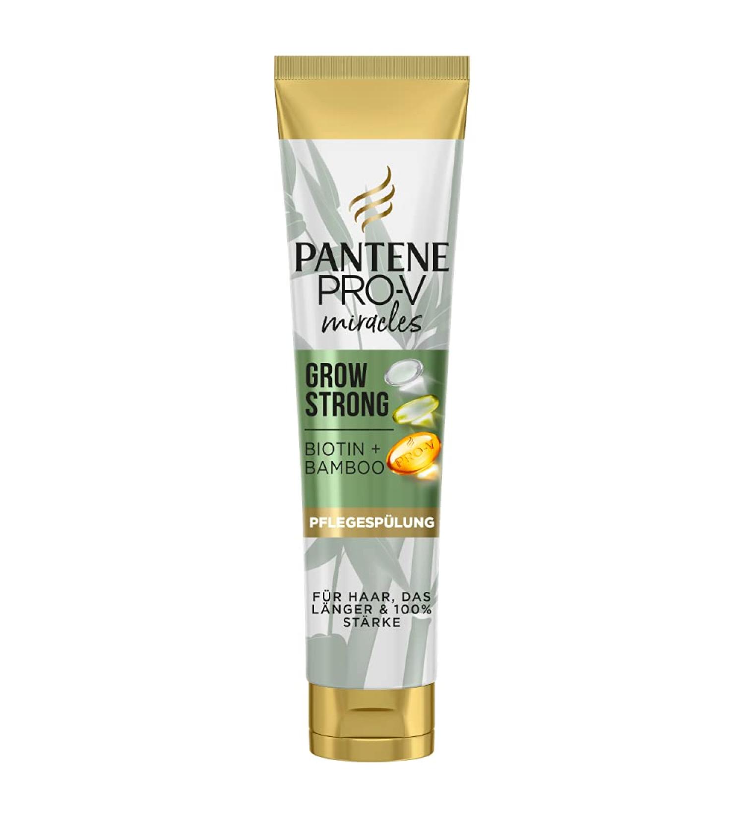 Pantene Pro-V Miracles Grow Strong Rinse (160 ml) | Biotin & Bamboo Hair Care for Women | Anti-Hair Loss & Hair Restorer - Buy Online on SooperMarket.com
