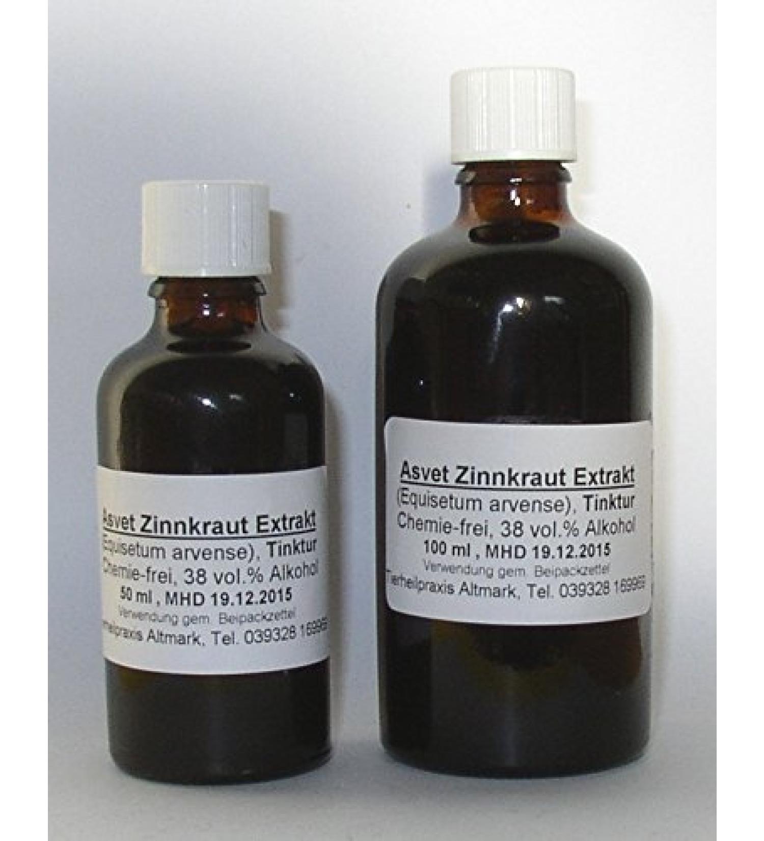 100ml Asvet Horsetail drops tincture silica