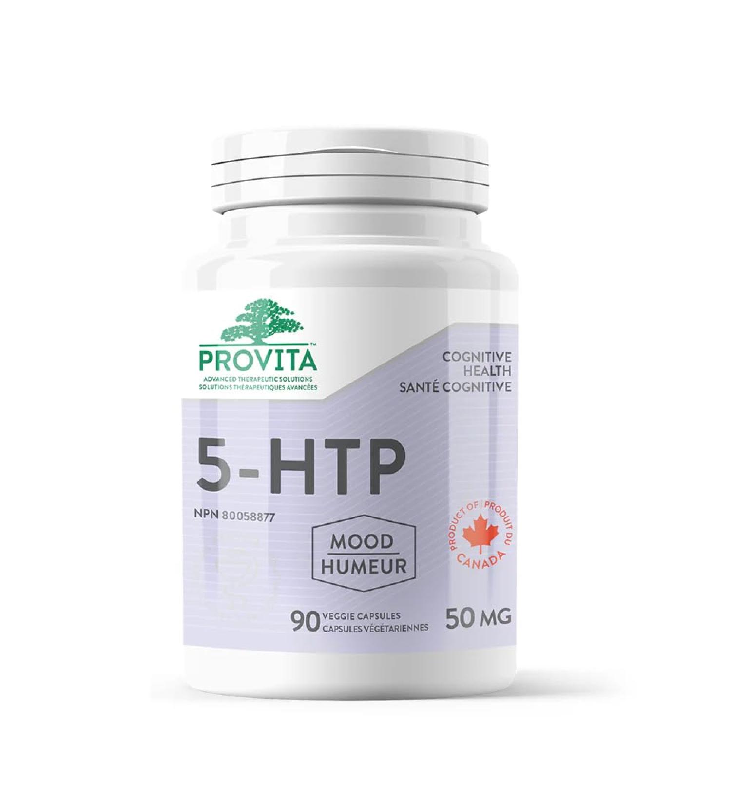 5-HTP by Provita Nutrition (Canadian Made) 90 Vegetarian Capsules - Buy Online on SooperMarket.com