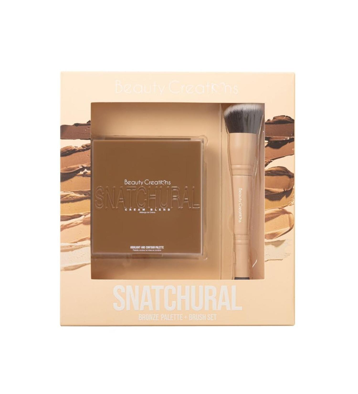 Buy Beauty Creations SNATCHURAL Bronze Palette & Dual Ended Contour Blending Brush Set - International Shipping Available - Buy Online on SooperMarket.com