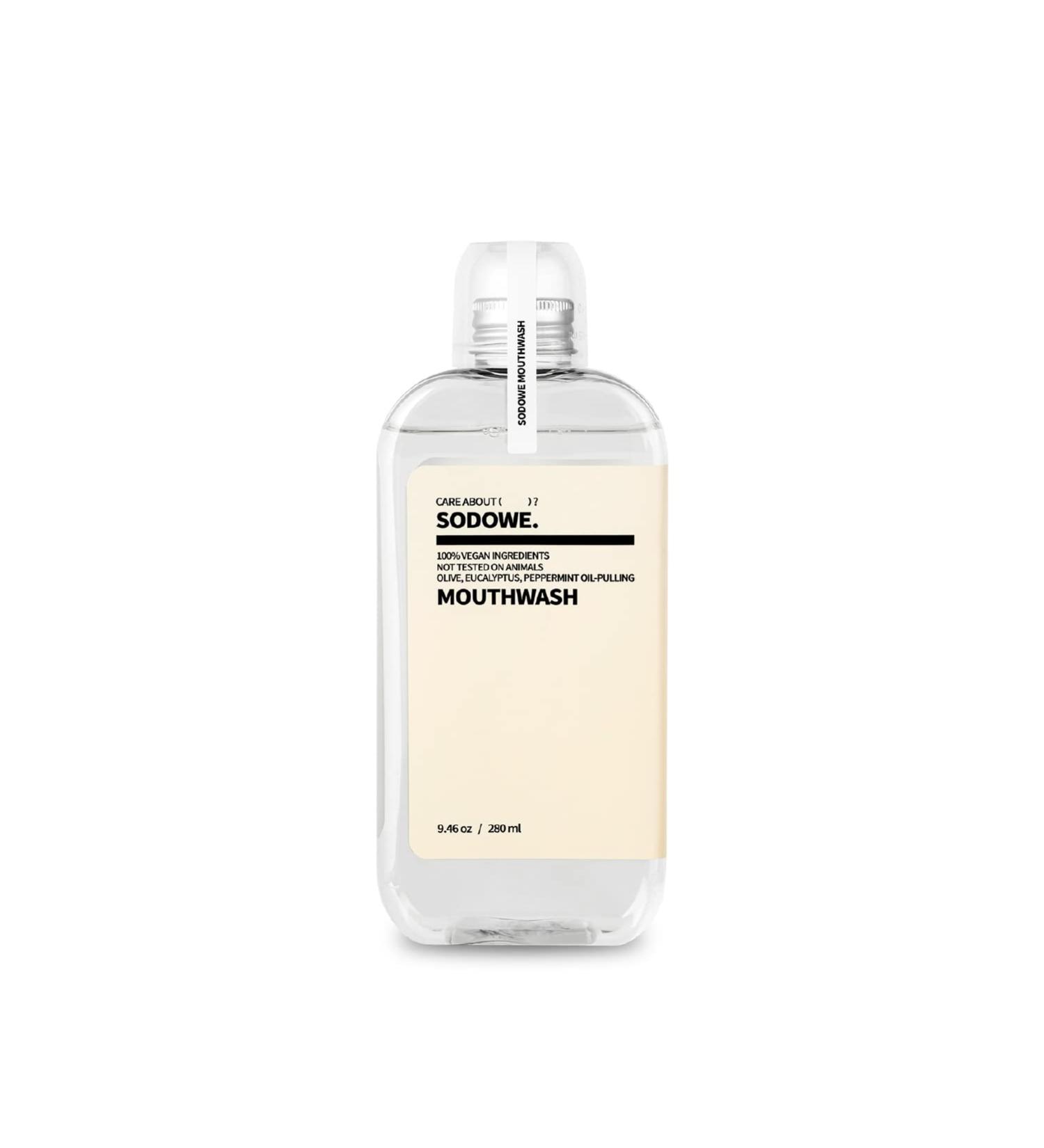 SODOWE Vegan Oil-Pulling Mouthwash 9.46 fl oz - Colorless & Odorless Non-Alcohol Oral Rinse - Buy Online on SooperMarket.com