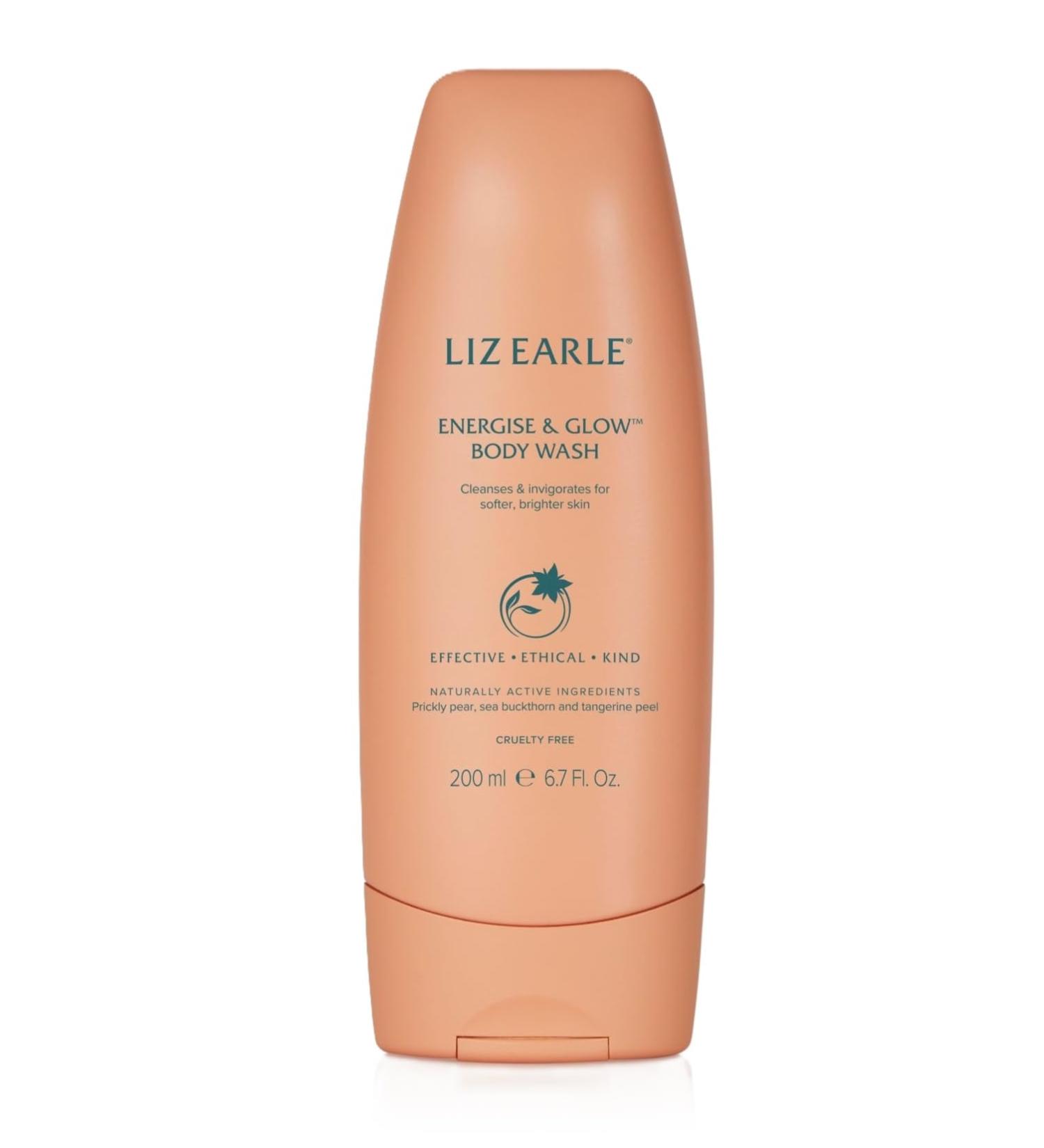 Liz Earle Energise & Glow Body Wash 200ml for clean invigorated softer brighter skin