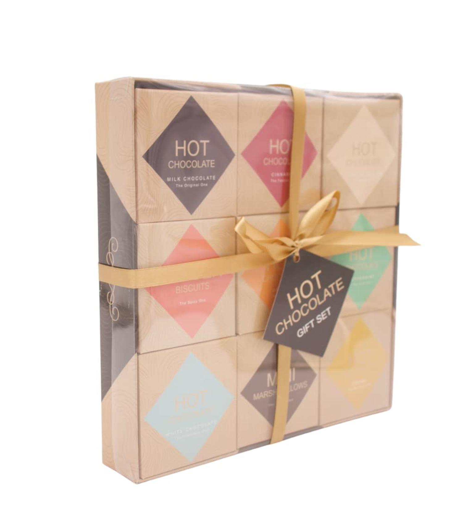 Hot Chocolate Gift Set - Flavoured hot Chocolate Gift Set for Kids Men Women Adult - Christmas Gifts Options White hot Chocolate - Chocolate Orange Salted Caramel (9 Pack HOT Chocolate Gift Set) - Buy Online on SooperMarket.com