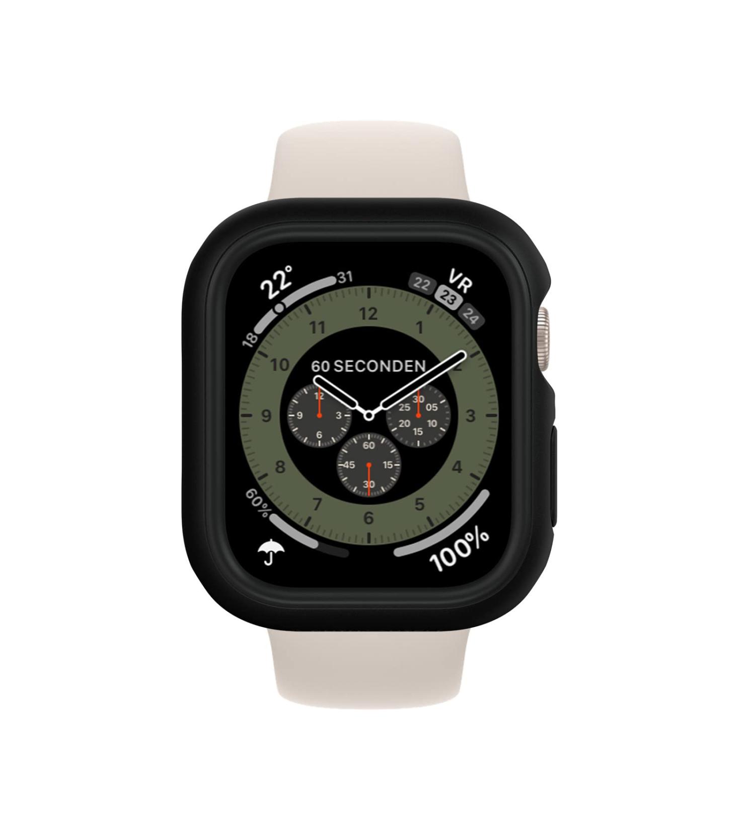RHINOSHIELD Bumper Case for Apple Watch Series 8/7 45mm - Lightweight & Shock Absorbent | Slim Protective Cover (Black) - Buy Online on SooperMarket.com