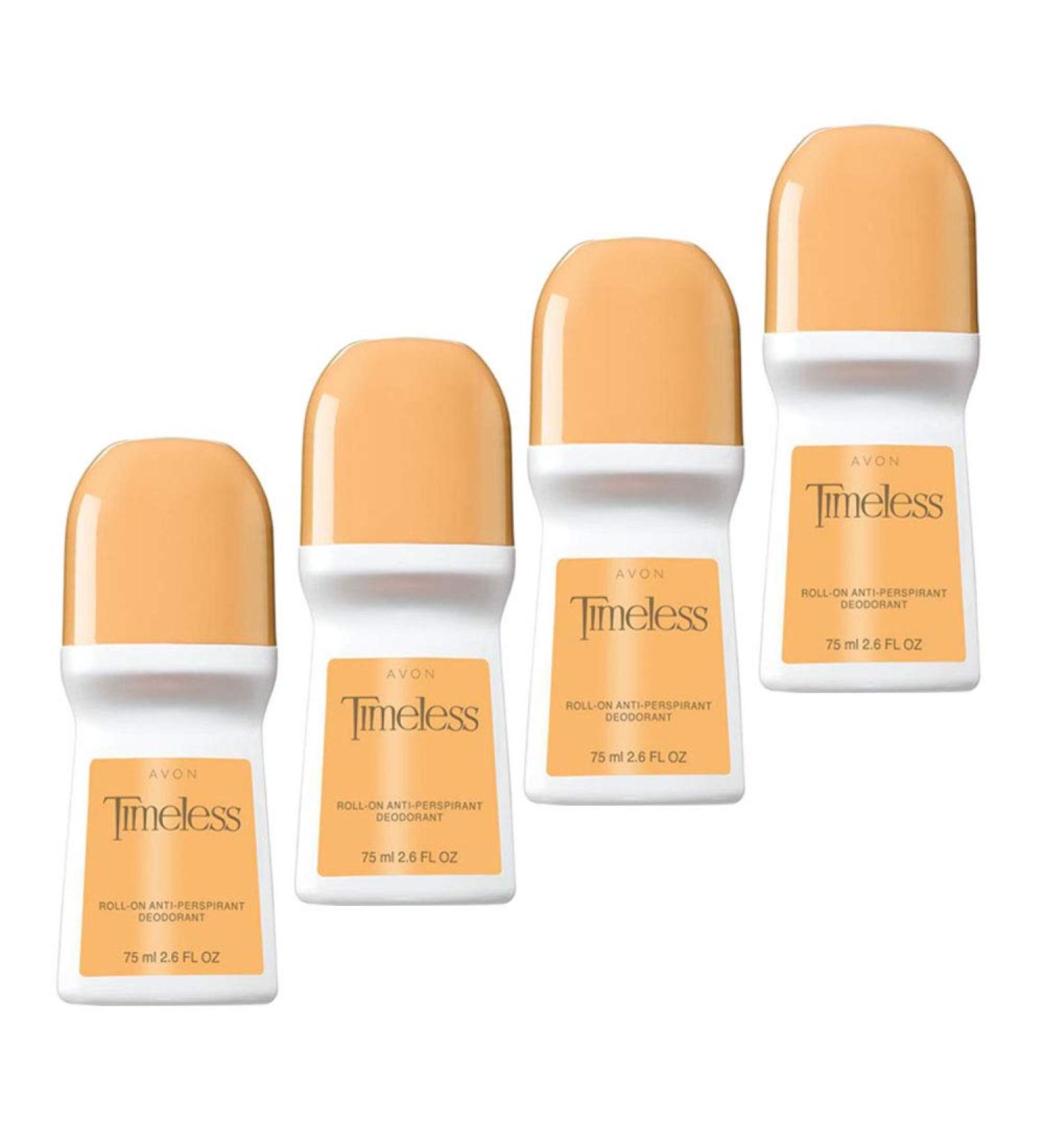 Avon Timeless Roll-on Deodorant 2.6 oz (4-Pack) - Long-lasting Protection - Buy Online on SooperMarket.com