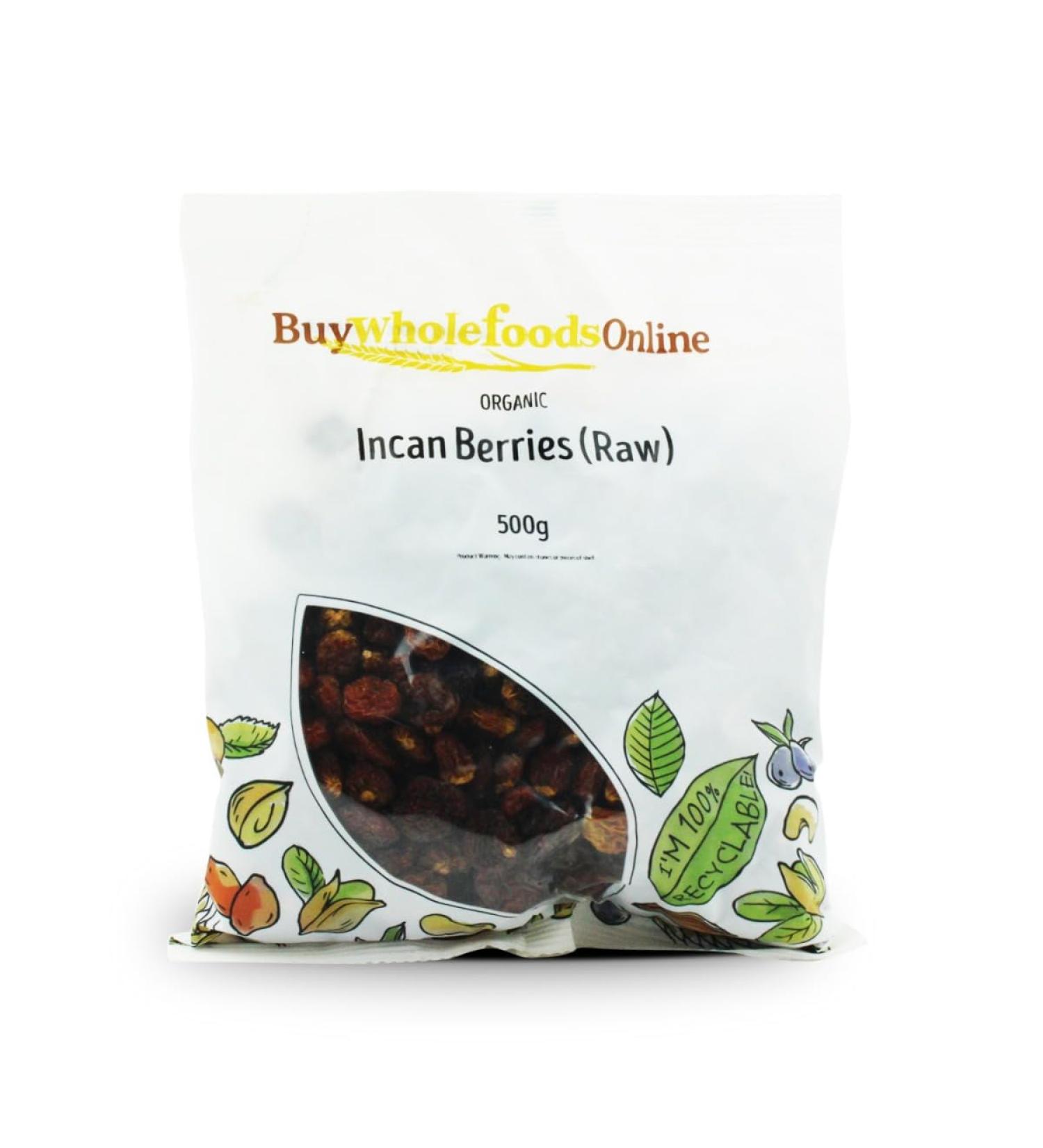 Organic Incan Berries (Raw) 500g (BWFO) Small