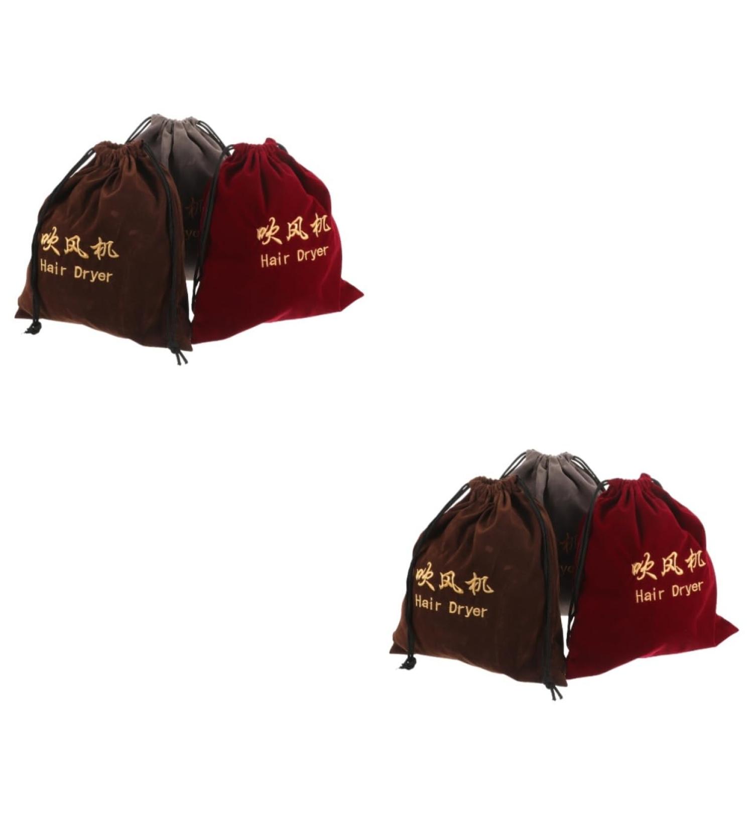 NOLITOY 6 Pcs Hair Dryer Storage Bag Hair Dryer Pouch Blow Dryer Bag Velvet Storage Bag Fabric - Buy Online on SooperMarket.com