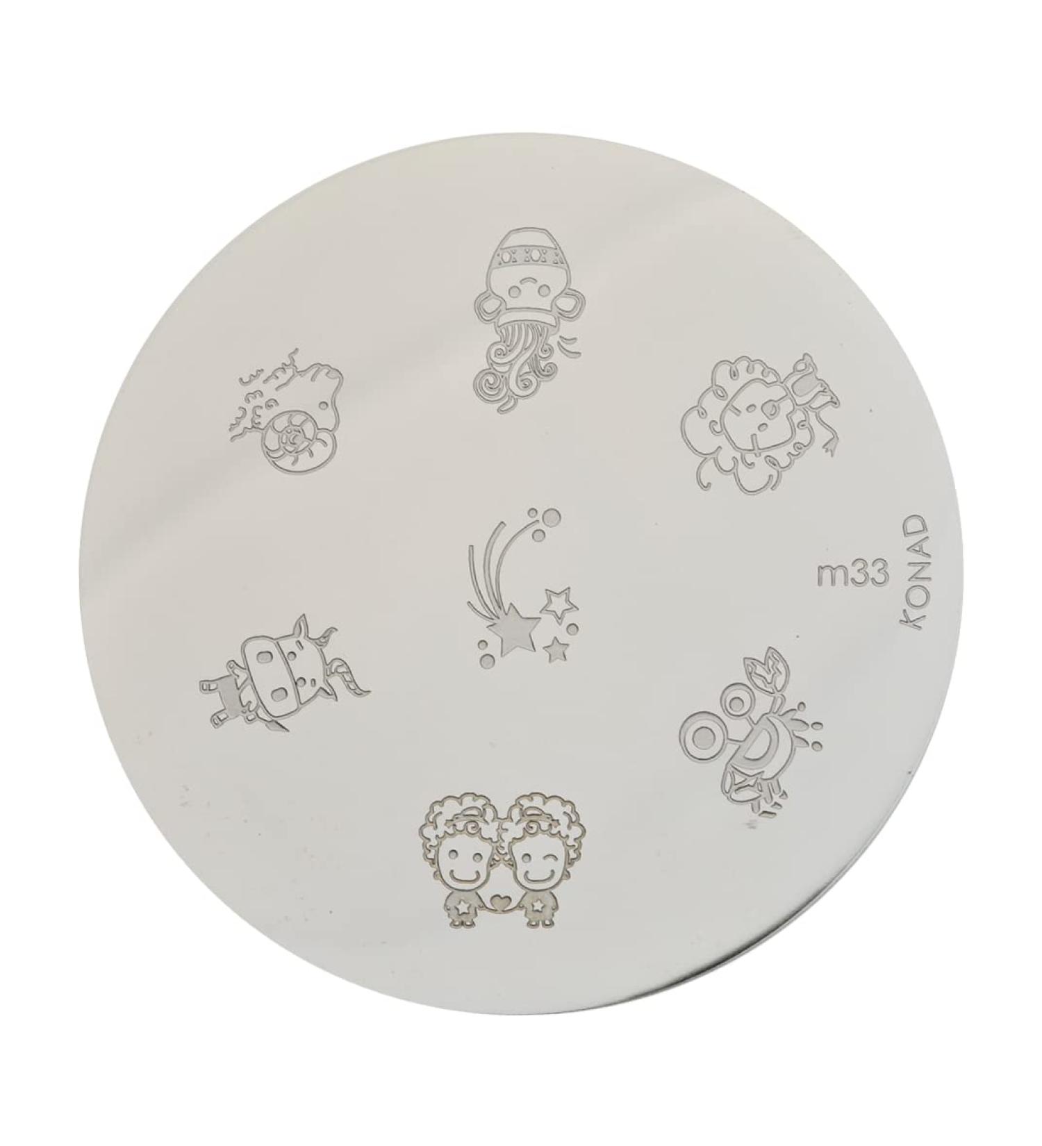 Konad stencil stamping stamping stencil M33