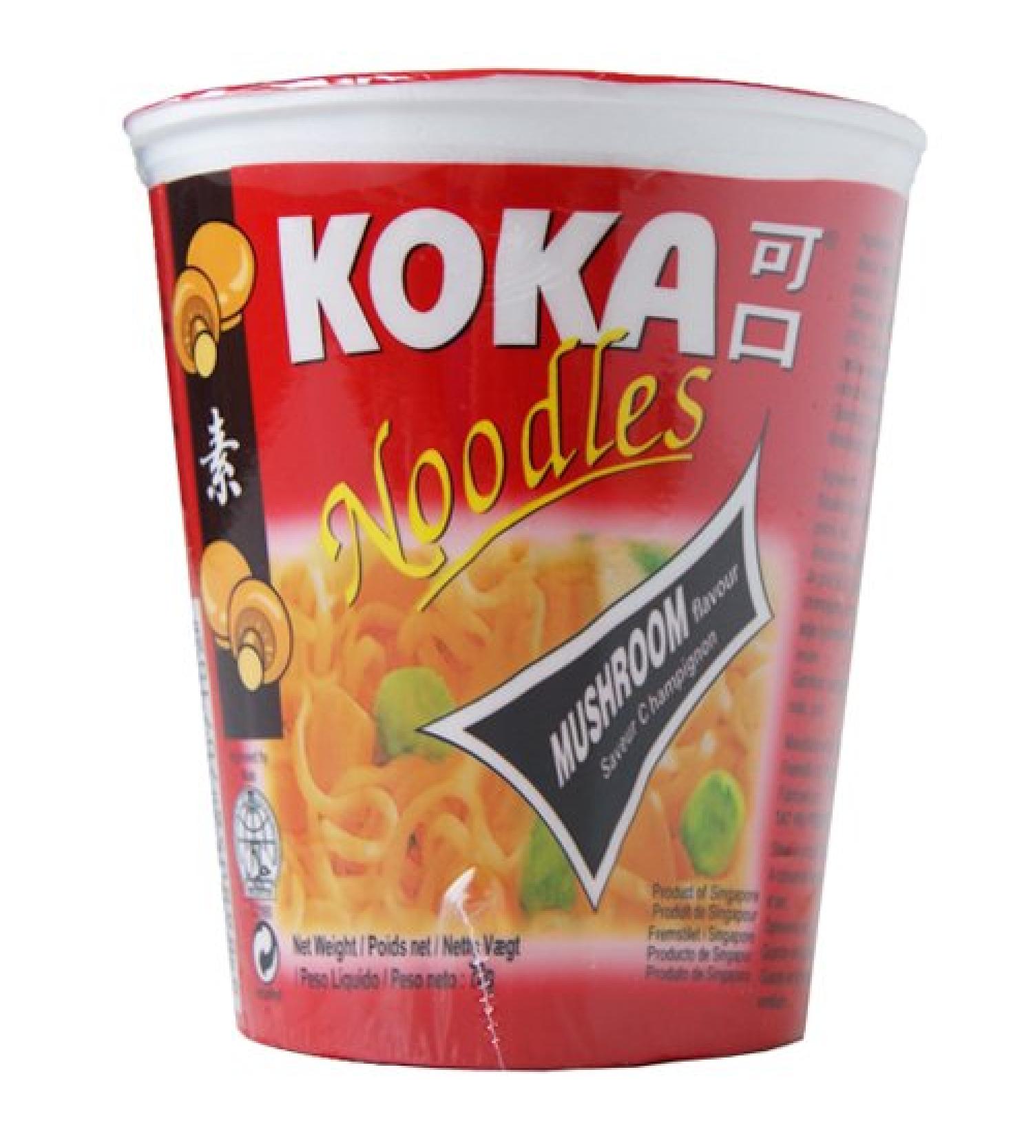 Koka Original Mushroom Flavour Oriental Style Instant Noodles 12 Cups of 70 g