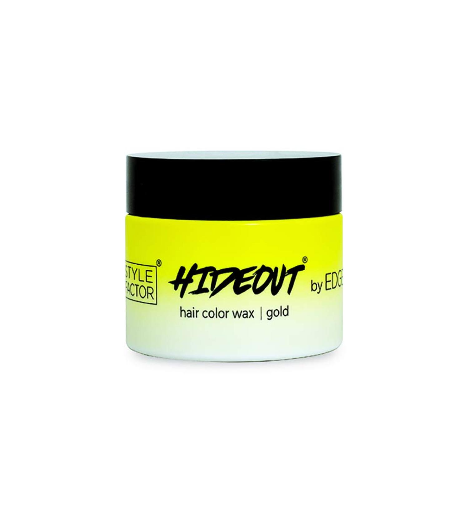 Edge Booster Style Factor HIDEOUT Hair Color Wax Mini 1.7 Oz (Gold)