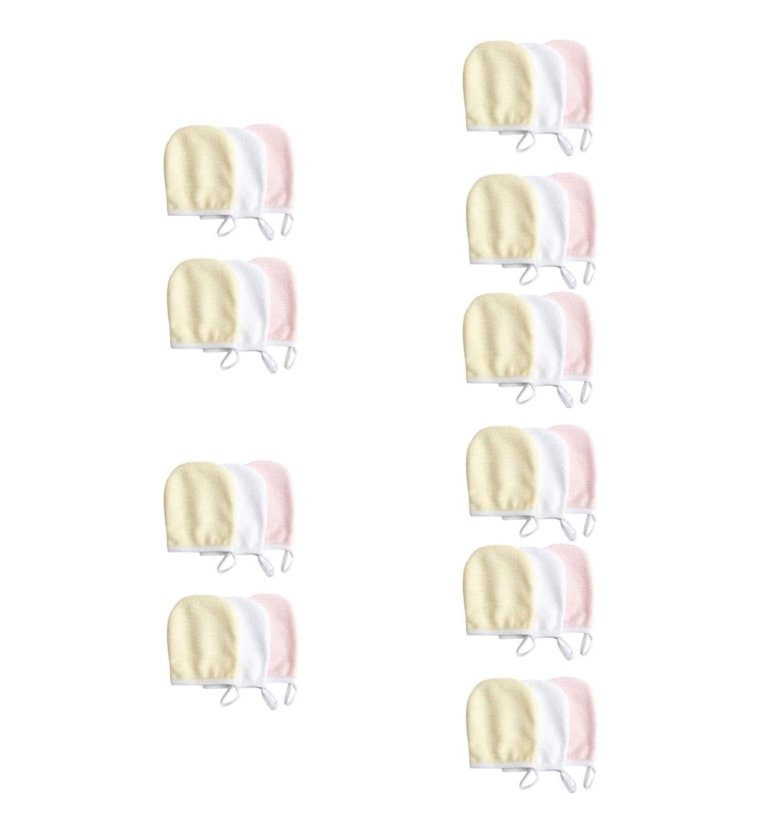Buy Minkissy 30 PCS Makeup Remover Gloves & Facial Cloths - Assorted Colors for Easy Makeup Removal | Spa Quality Cleaning Pads - Buy Online on SooperMarket.com