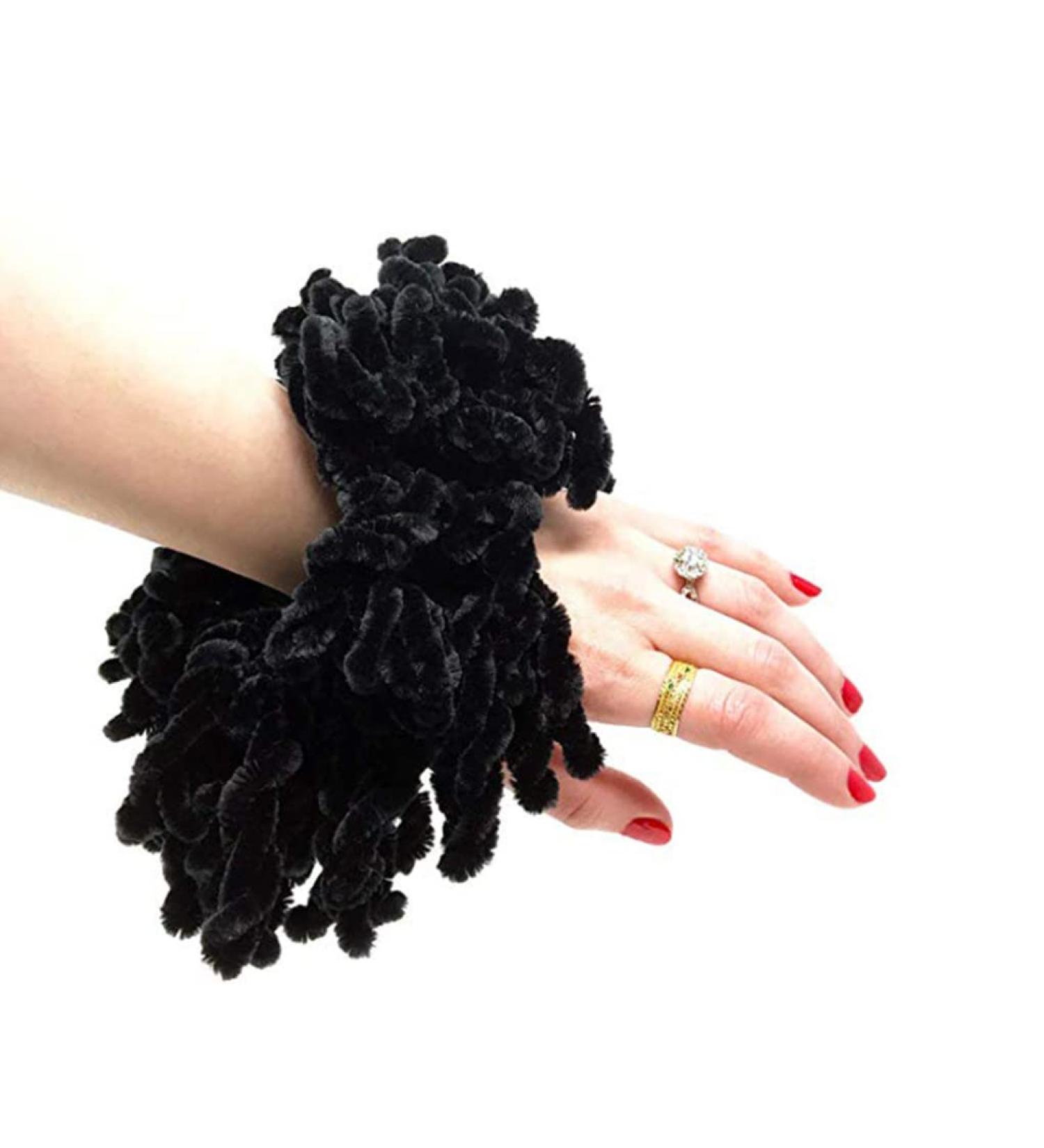 Volumising Scrunchie Big Hair Tie Ring Hijab Volumizer Khaleeji Headwear for Women Black Volumising Scrunchie - Buy Online on SooperMarket.com