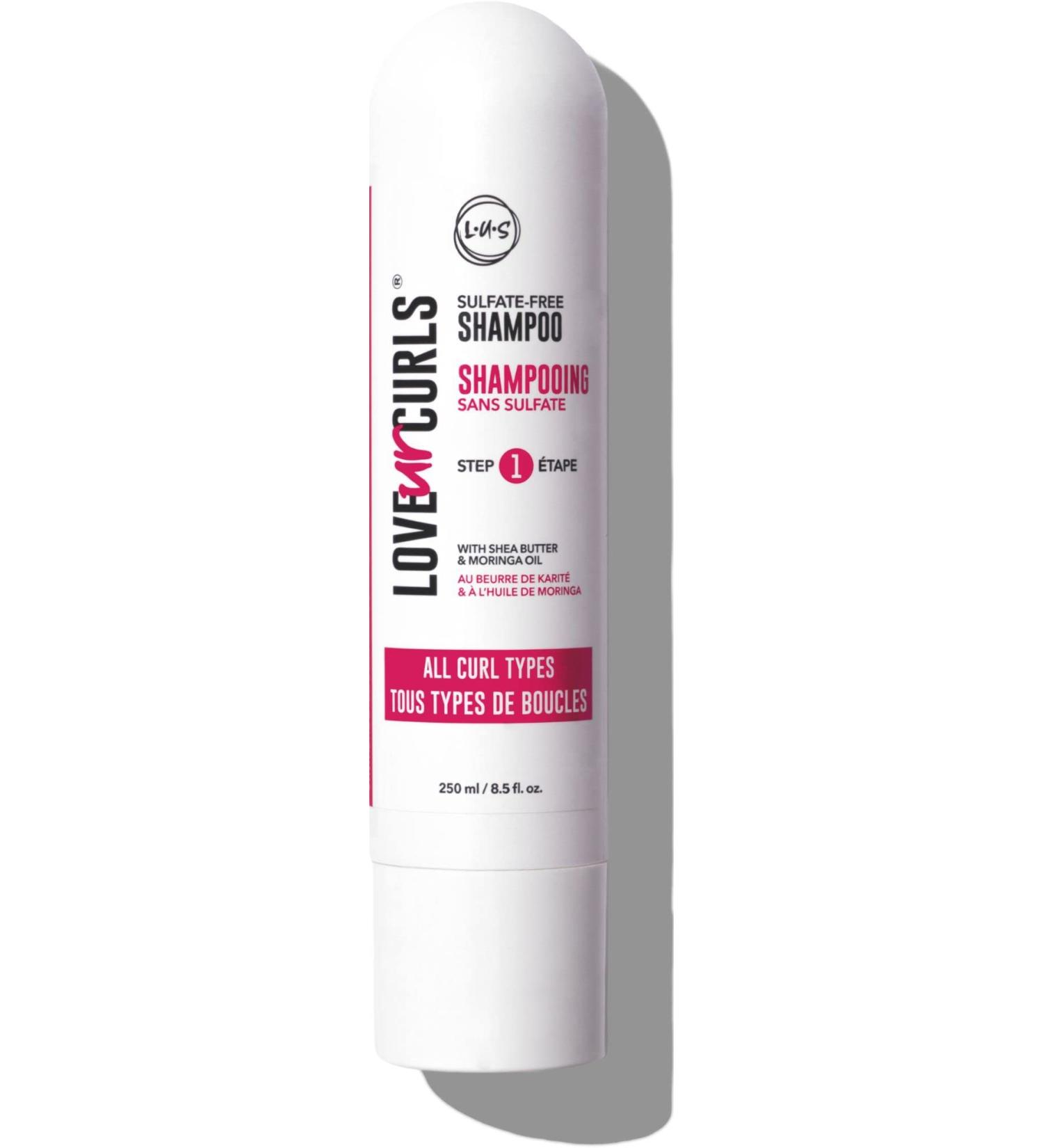 Love Ur Curls LUS Brands Sulfate-Free Shampoo 8.5 oz - Curly, Wavy, Kinky-Coily Hair Care for Soft, Smooth Curl Definition - Buy Online on SooperMarket.com