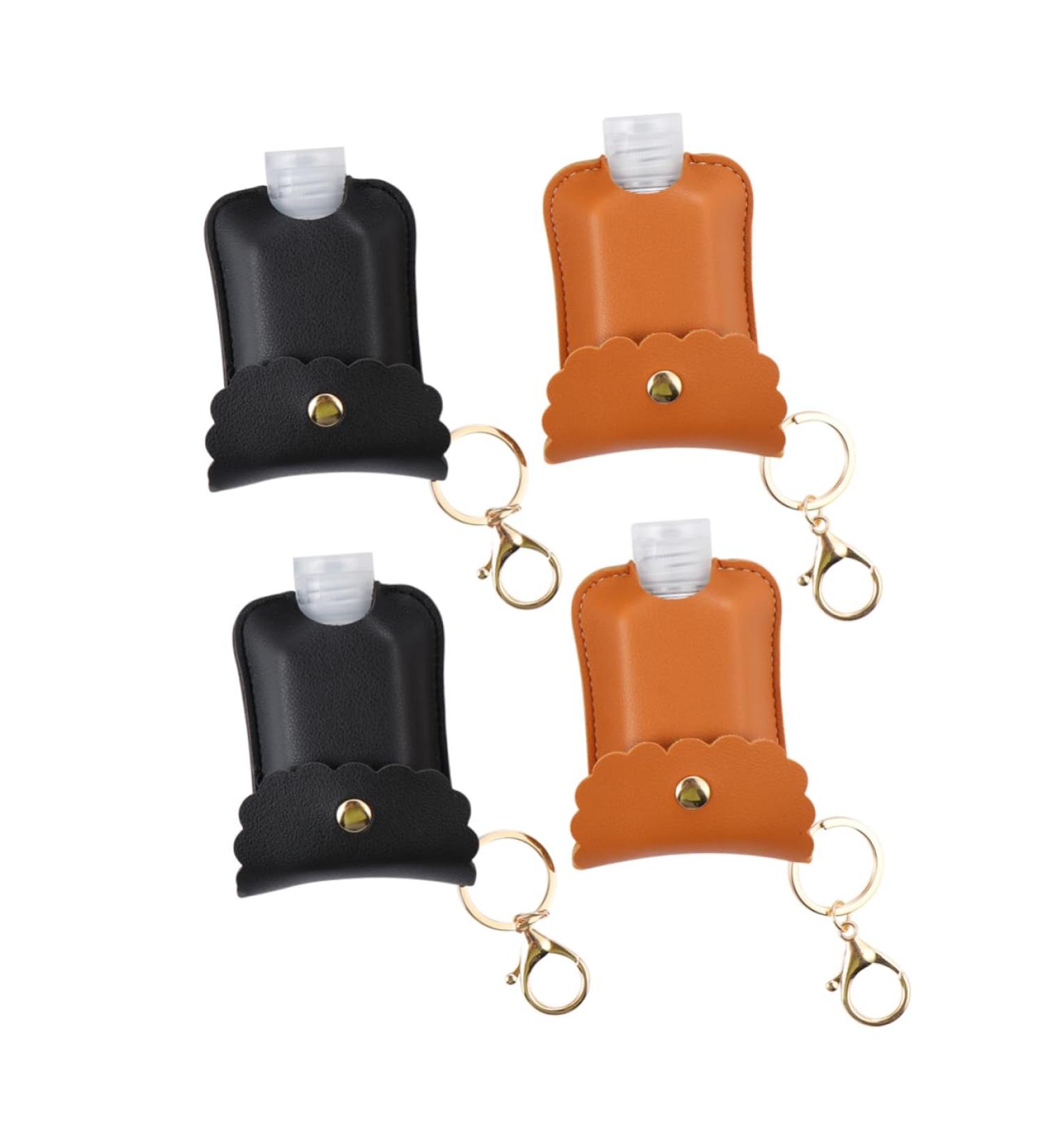 4 Pack Portable Hand Wash Bottle with Keychain - Refillable Bottle Covers for Easy Handwashing on the Go - Buy Online on SooperMarket.com