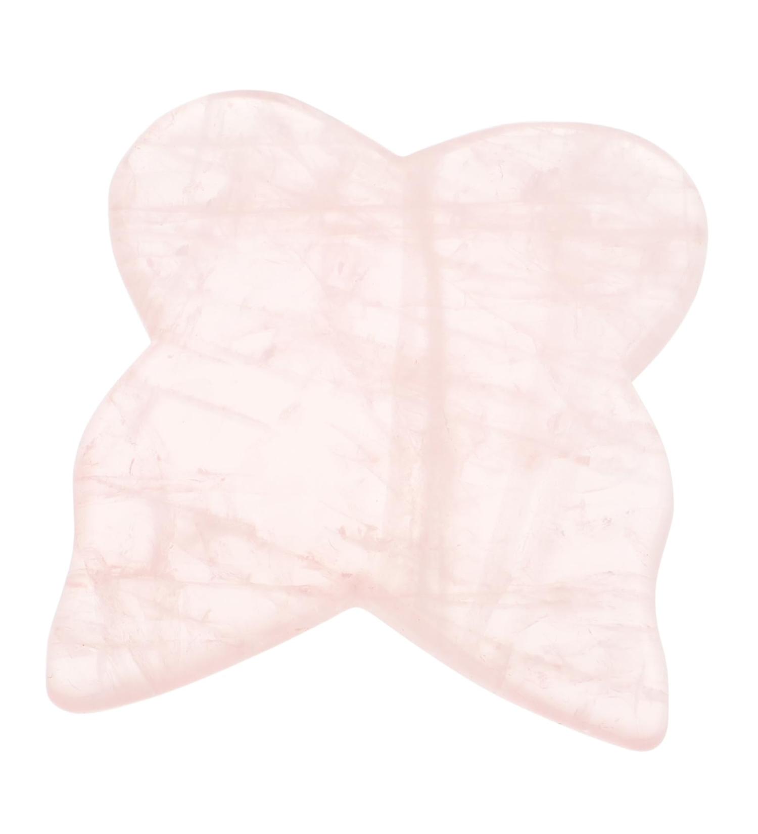 Shop NOLITOY Rose Quartz Gua Sha Butterfly Board - Facial Sculpting Tool for Radiant Skin | Pink Crystal Facial Massager - Buy Online on SooperMarket.com