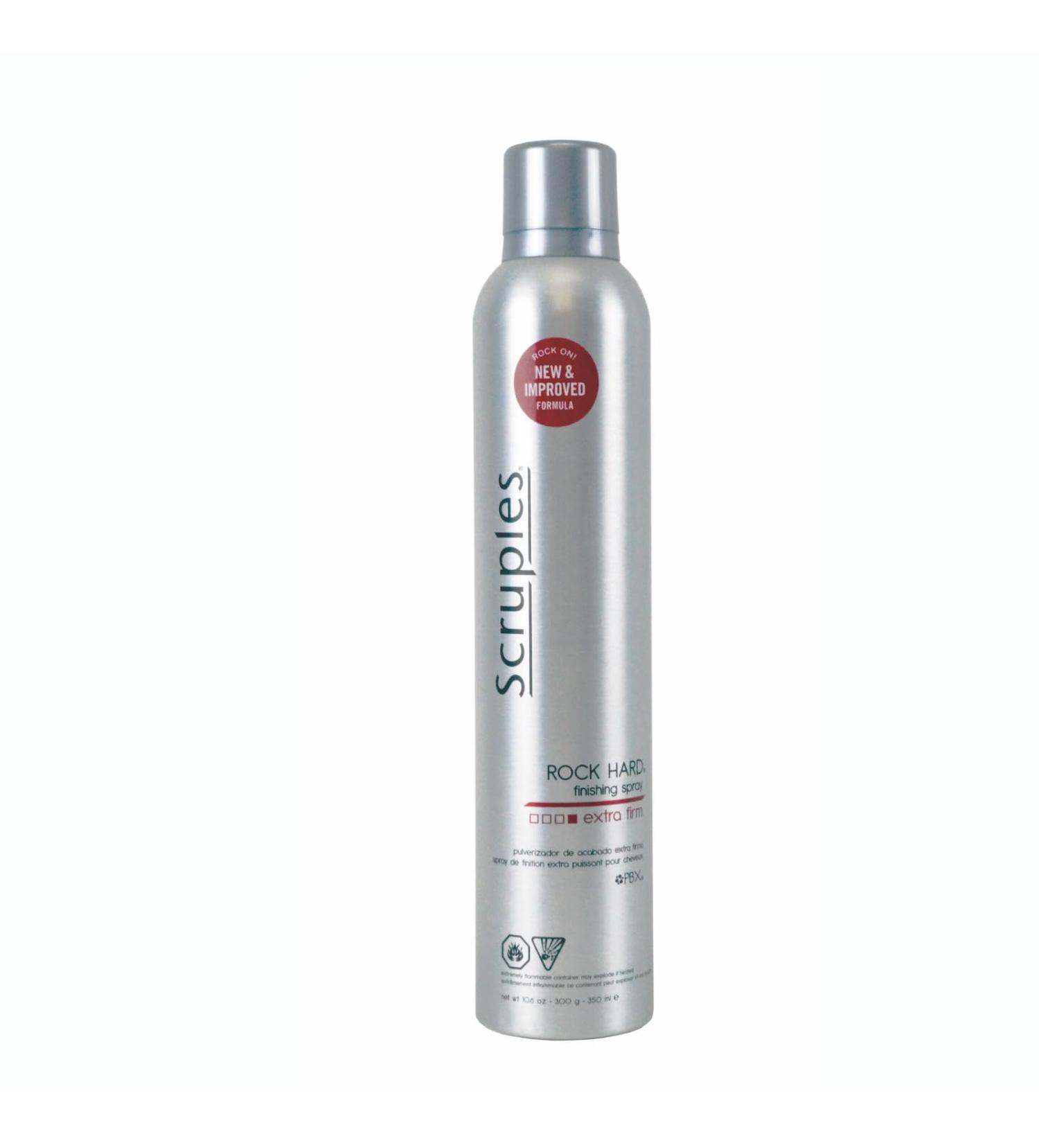 Scruples Rock Hard Finishing Spray - Firm Hold Hairspray to Increase Shine Control & Frizz Free Styling - Setting + Holding Spray - 100% Recyclable & Cruelty Free (10.6 oz) Fresh 10.6 Fl Oz (Pack of 1)