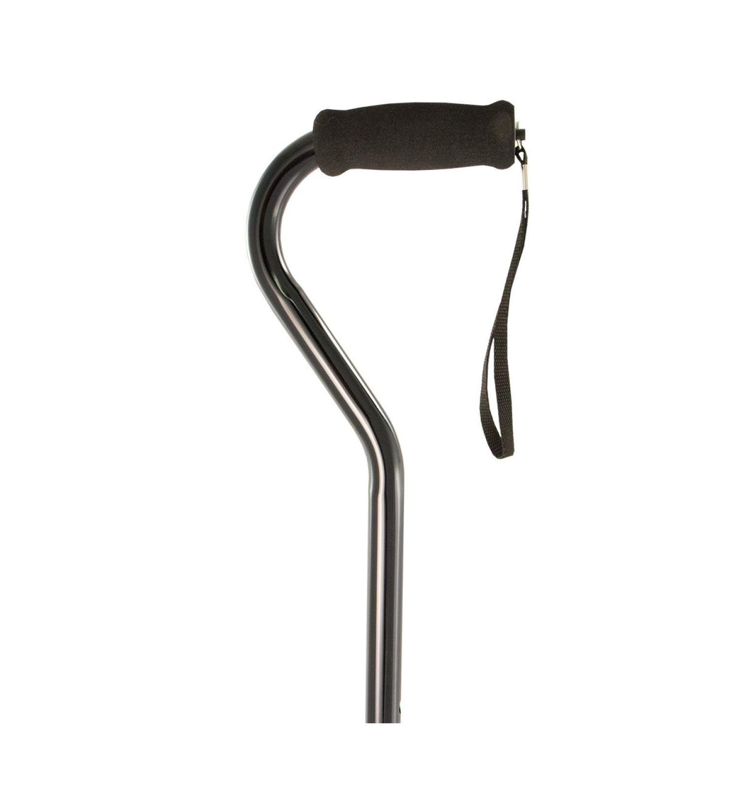 PCP Mobility & Homecare Quadratic Cane Adjustable Aluminum Small Base Black