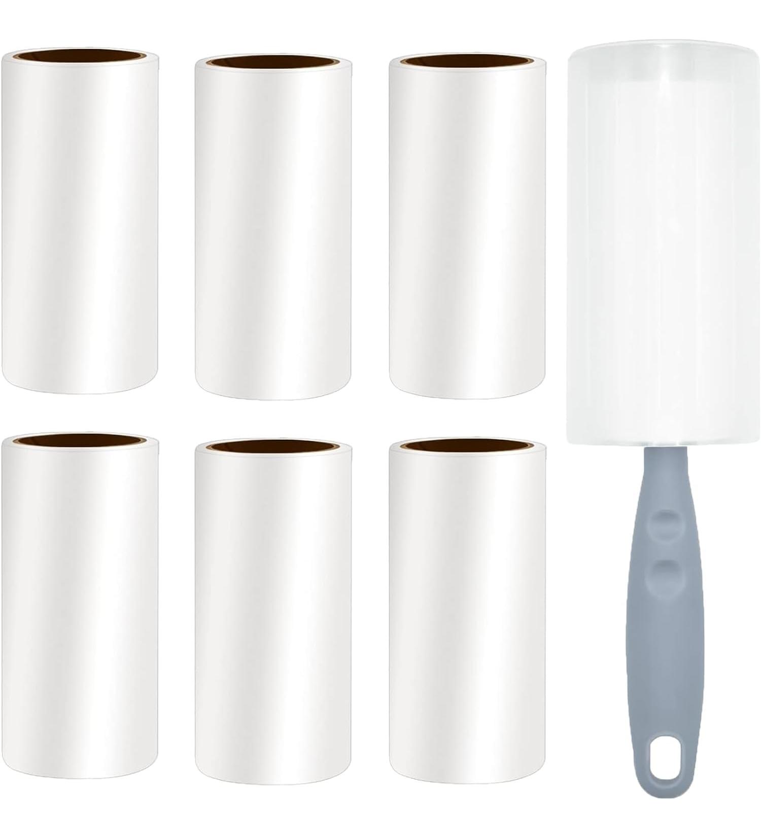Extra Sticky Lint Roller - 6 Rolls with 60 Sheets Each | Effective Animal Hair Remover for Clothes Sofas & Carpets - Buy Online on SooperMarket.com