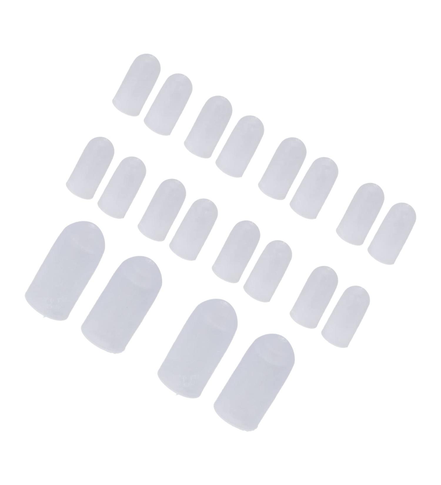 Silicone Toe Protector 10 Pairs - Cuttable & Protective Guards for Pain Relief and Friction Reduction - Buy Online on SooperMarket.com