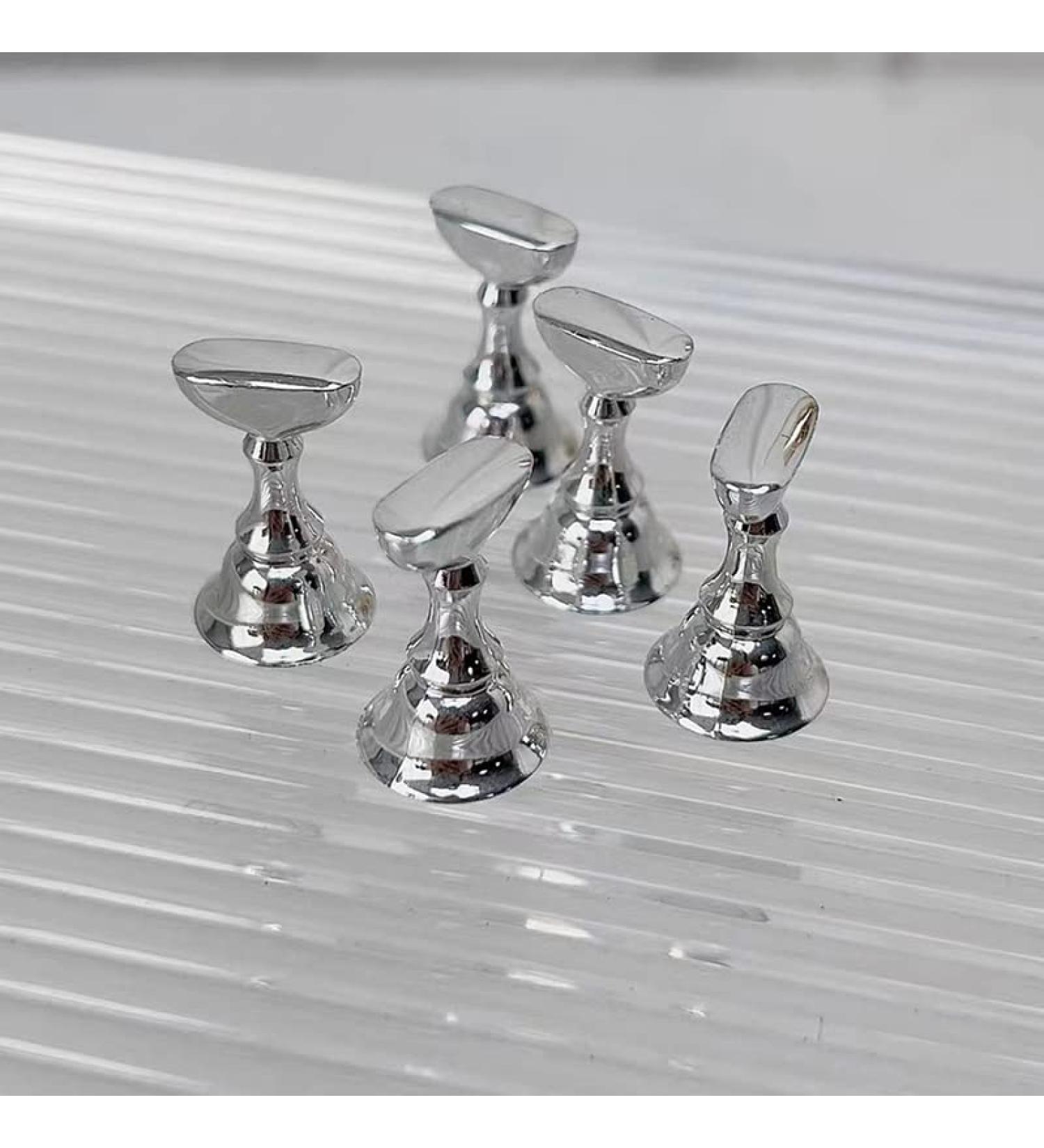 Nail Display Stand Holder - Magnetic Nail Practice Shelf with 5PCS Hooks for Salon Manicure - Buy Online on SooperMarket.com