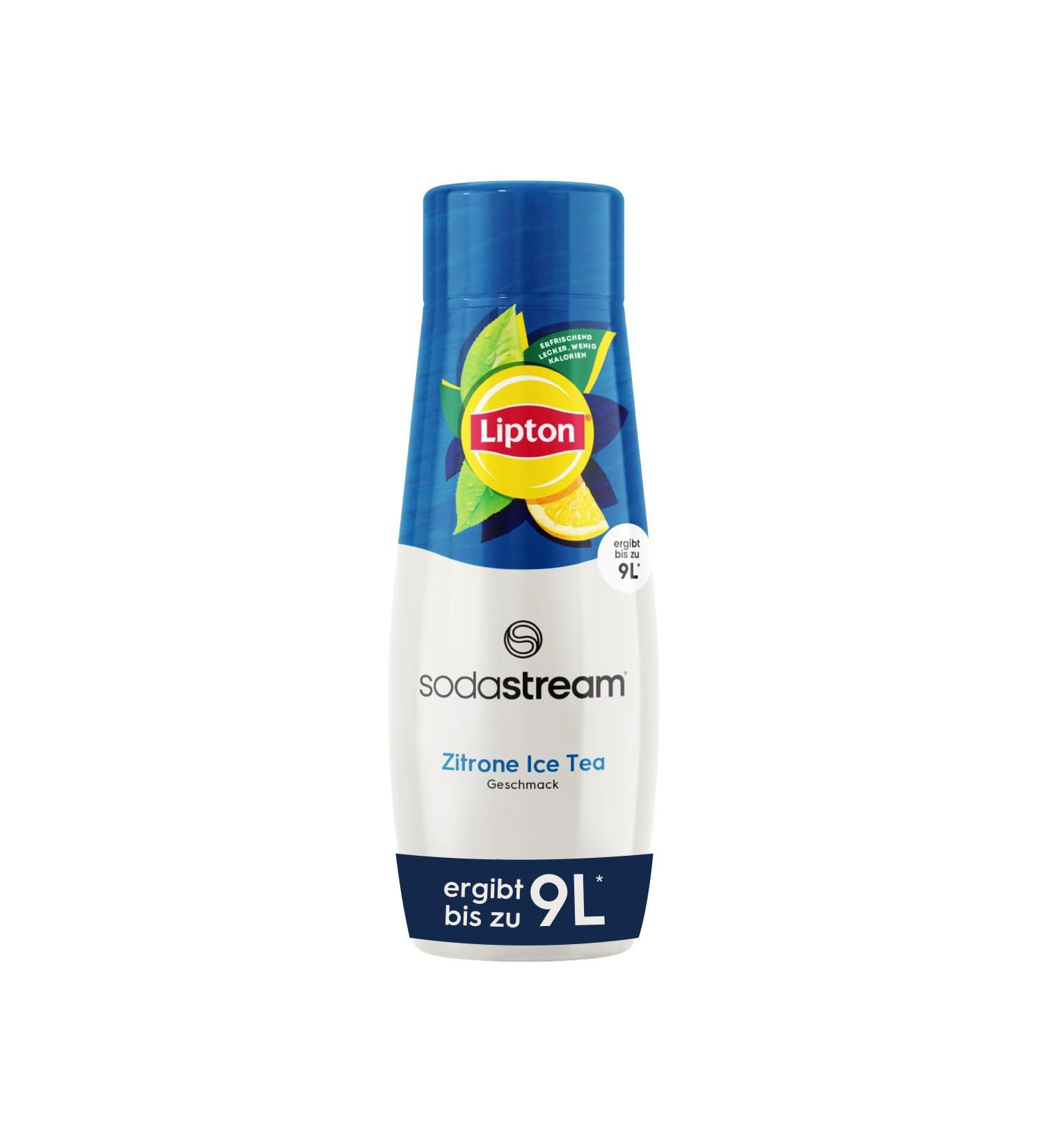 Sodastream Sirup Lipton Ice Tea lemon - 1x bottle results in 9 liters of finished drink prepared in a matter of seconds and always fresh 440 ml