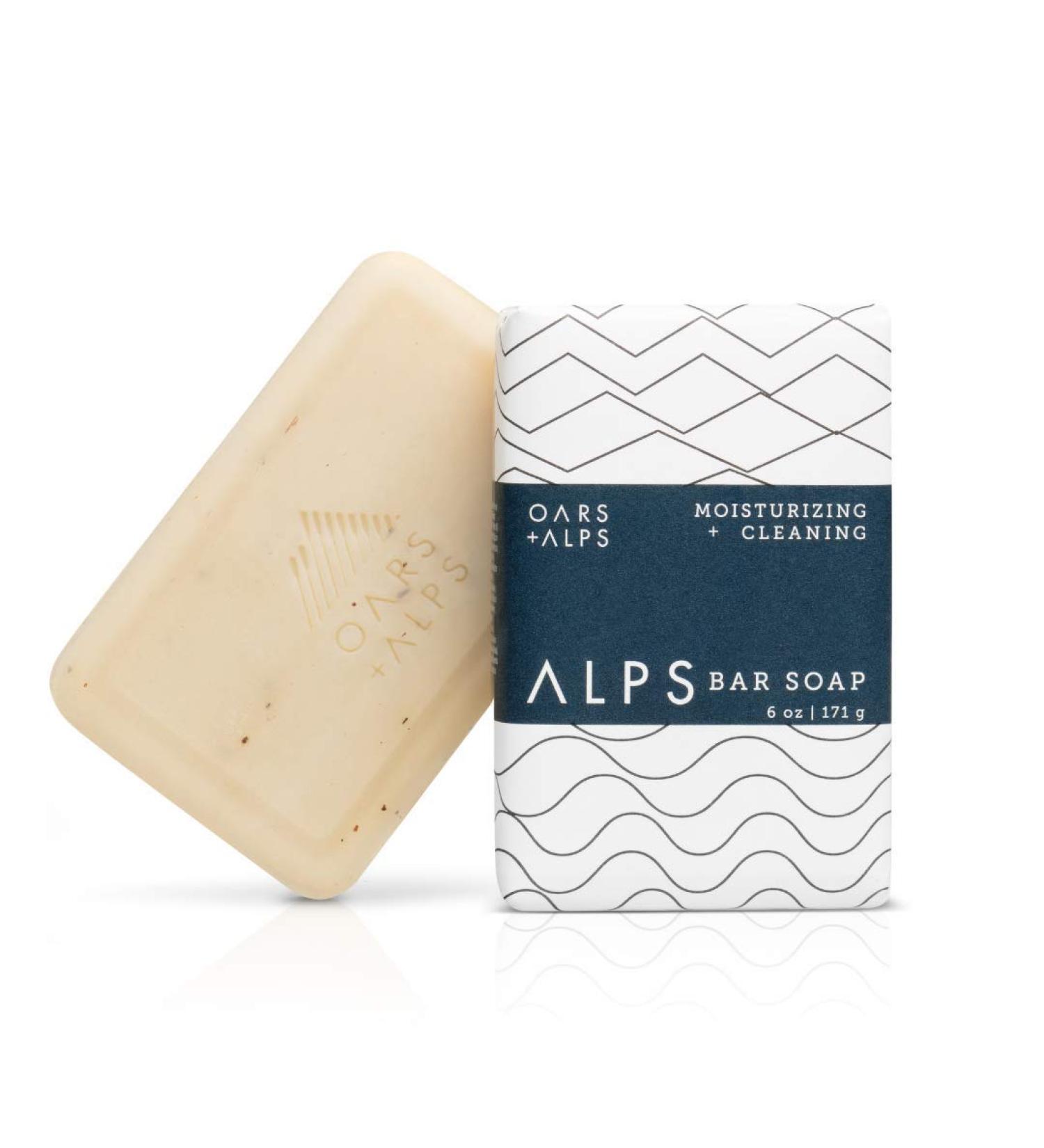 Oars + Alps Bar Soap Hydrating Natural Skin Care with Shea Butter and Jojoba Oil, Vegan, Gluten Free - 6 oz - Buy Online on SooperMarket.com