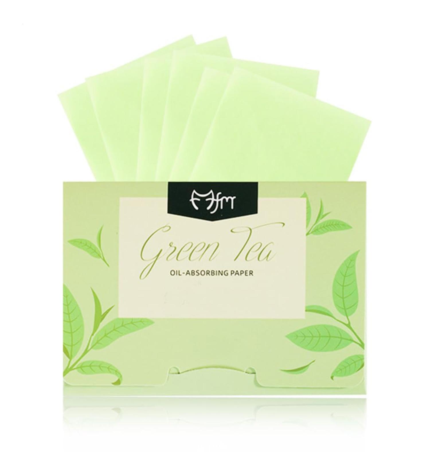 100 Sheets Natural Oil Control Blotting Paper for Men, Women, and Students - Portable Facial Tissue with Fragrance - Green - Buy Online on SooperMarket.com